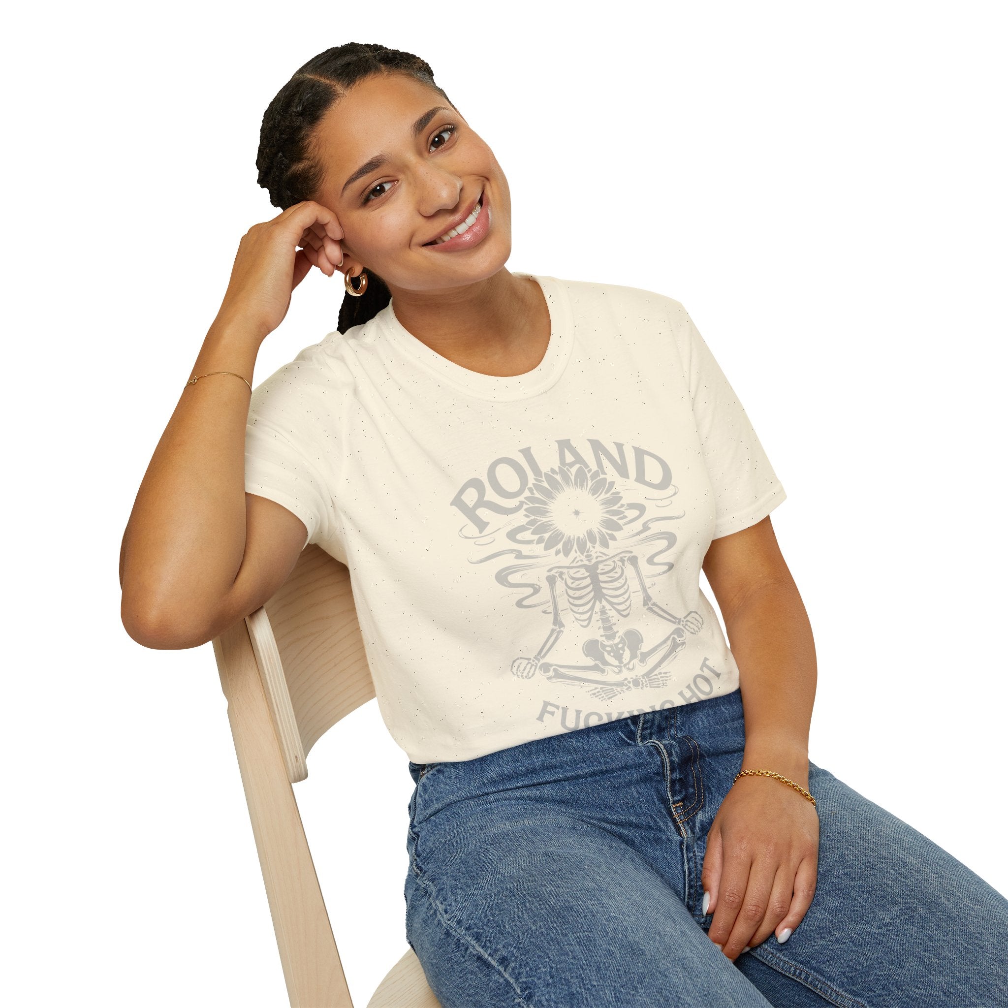 Roland “Fucking Hot” Graphic T-Shirt — Skeleton Sunband Tee