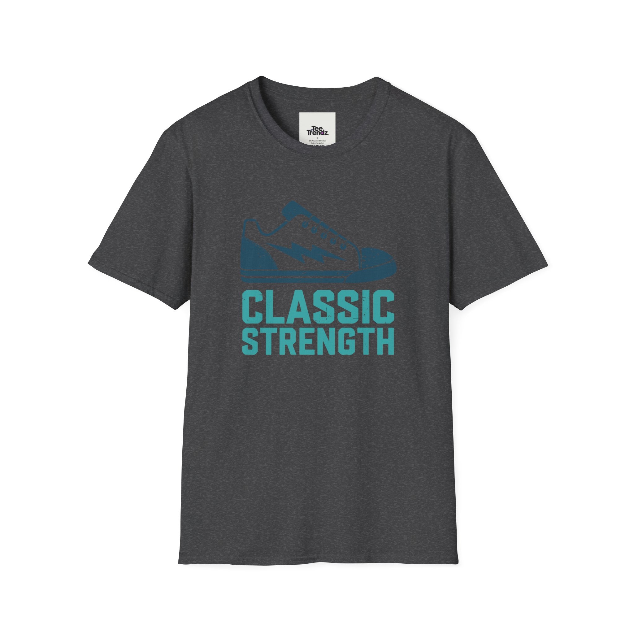 Classic Strength Sneaker T-Shirt — Retro Athletic Tee with 'Classic Strength' Design