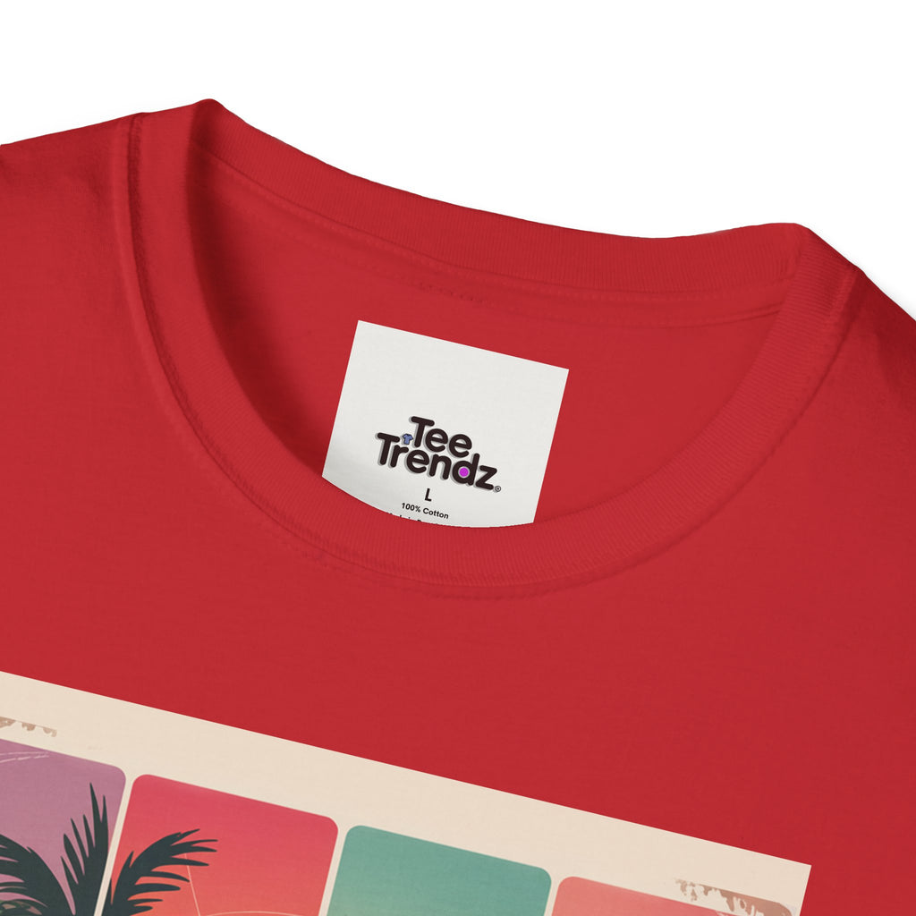 Summer Never Ends T-Shirt – Vintage Beach Sunset Graphic Tee