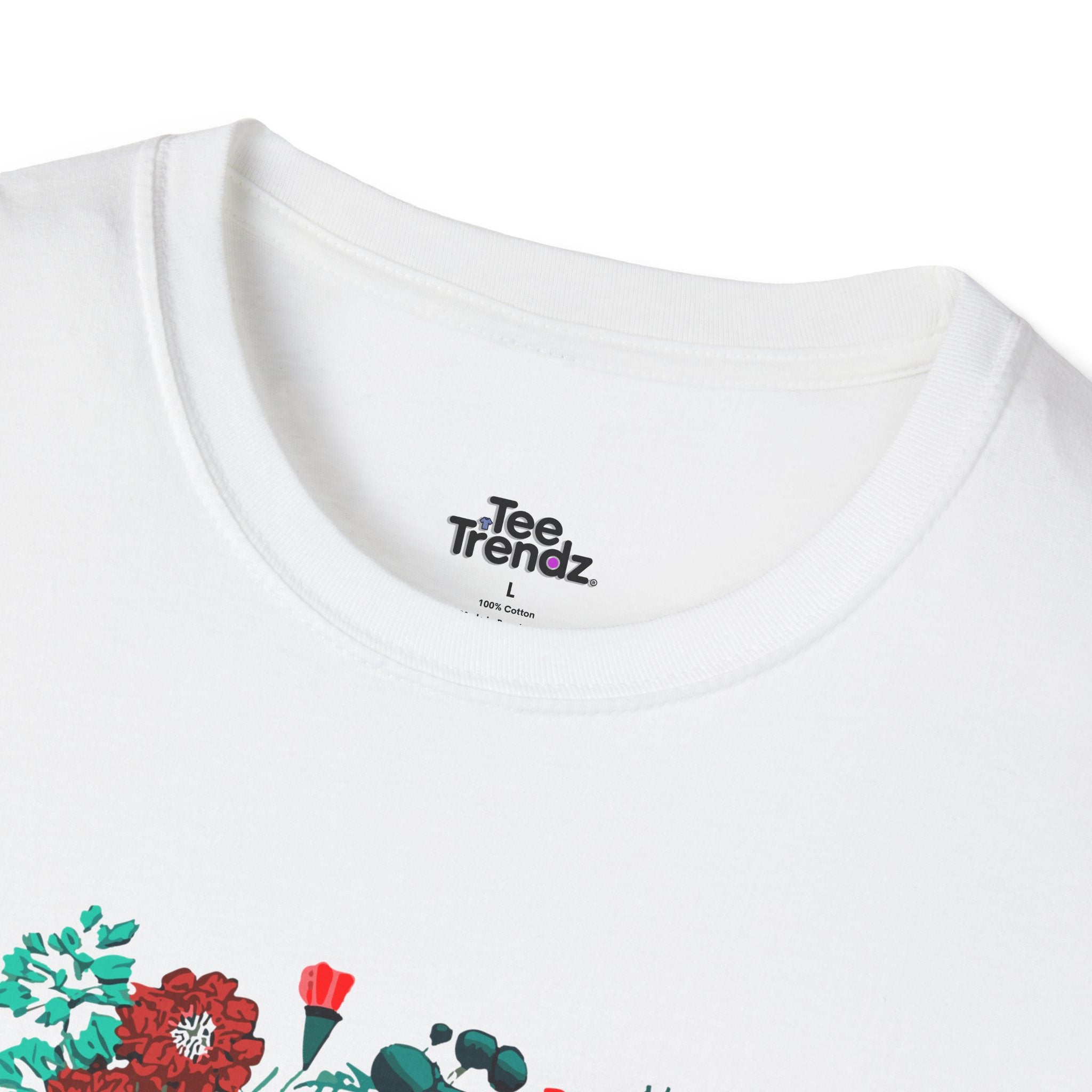Floral Frida-Inspired Portrait T-Shirt