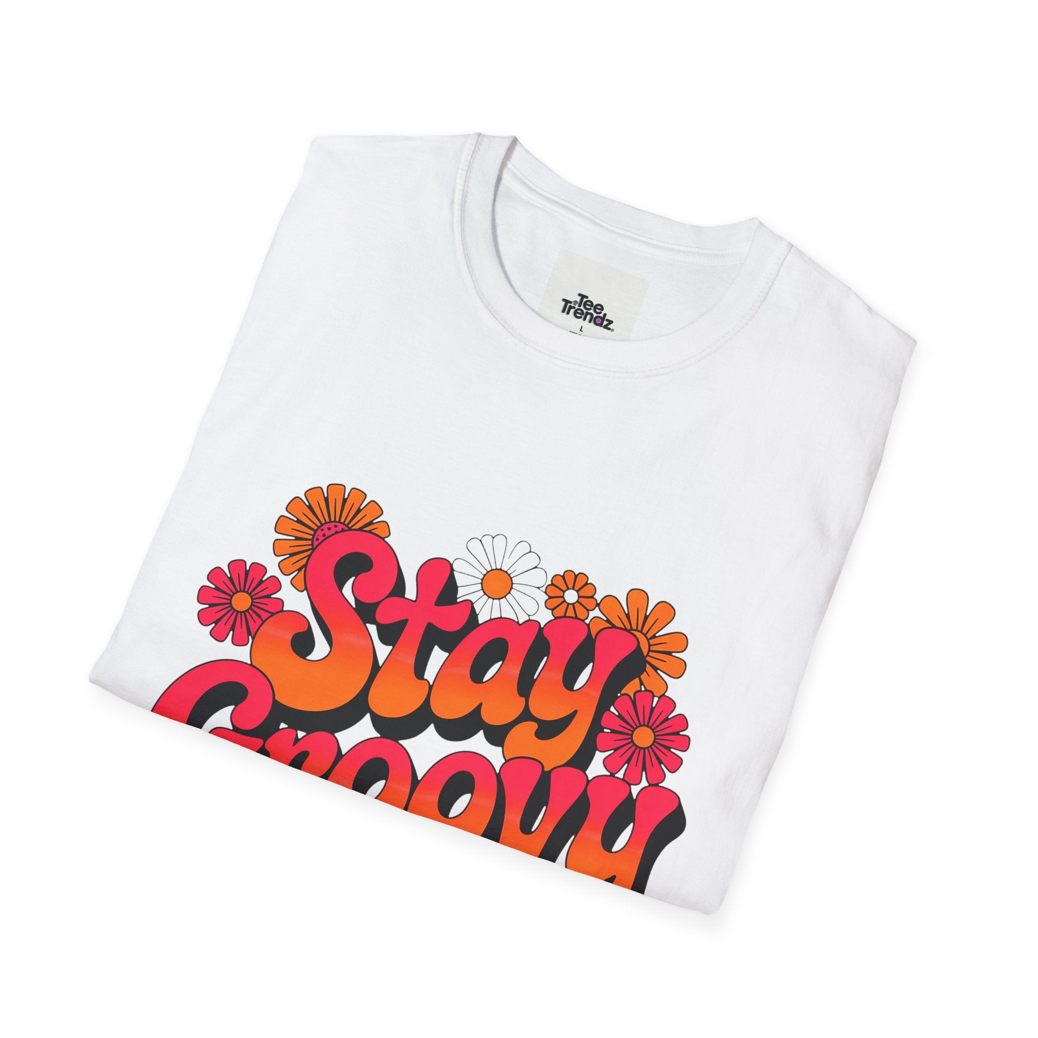 Stay Groovy T-Shirt — Retro 70s Floral Graphic Tee