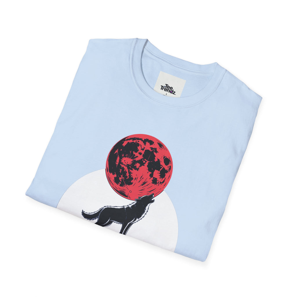 Wolf Howl T-Shirt — Red Moon Graphic Tee