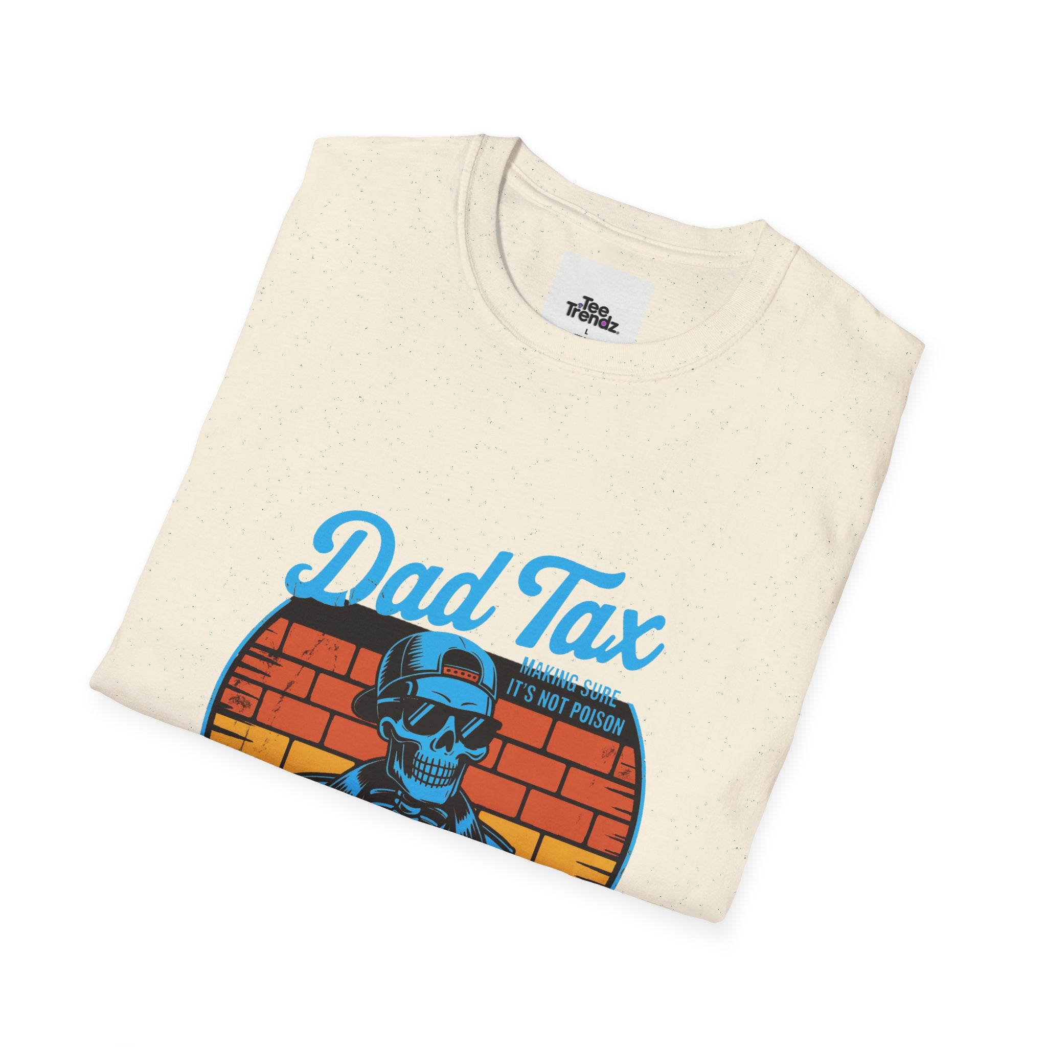 Dad Tax T-Shirt – Retro Skull Dad with Popcorn Graphic, Funny Father’s Day Gift