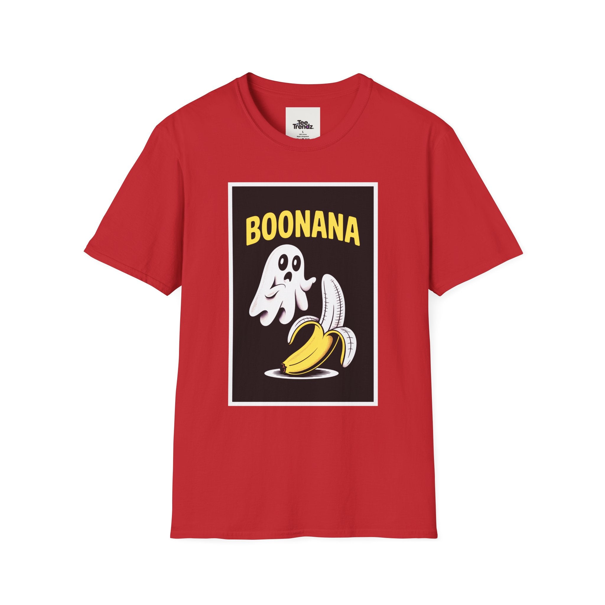 Boonana Ghost Banana Graphic T-Shirt — Funny Halloween Fruit Tee