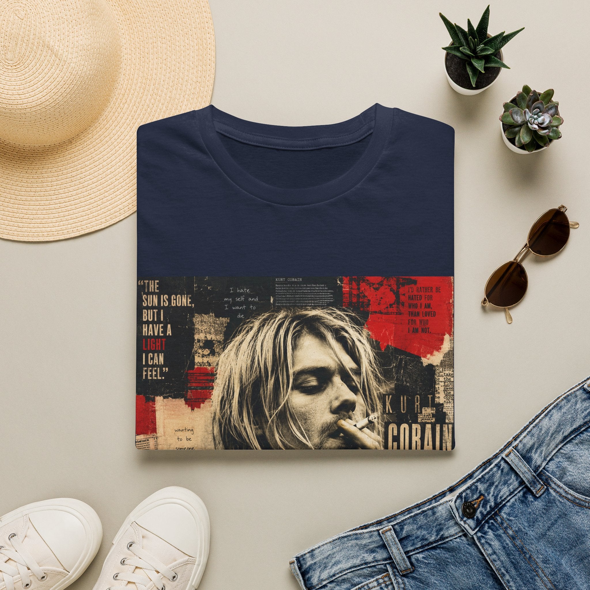 Vintage Grunge Band Portrait T-Shirt