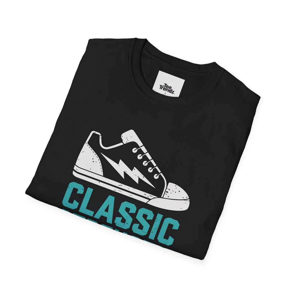 Classic Strength Sneaker T-Shirt — Retro Athletic Tee with 'Classic Strength' Design