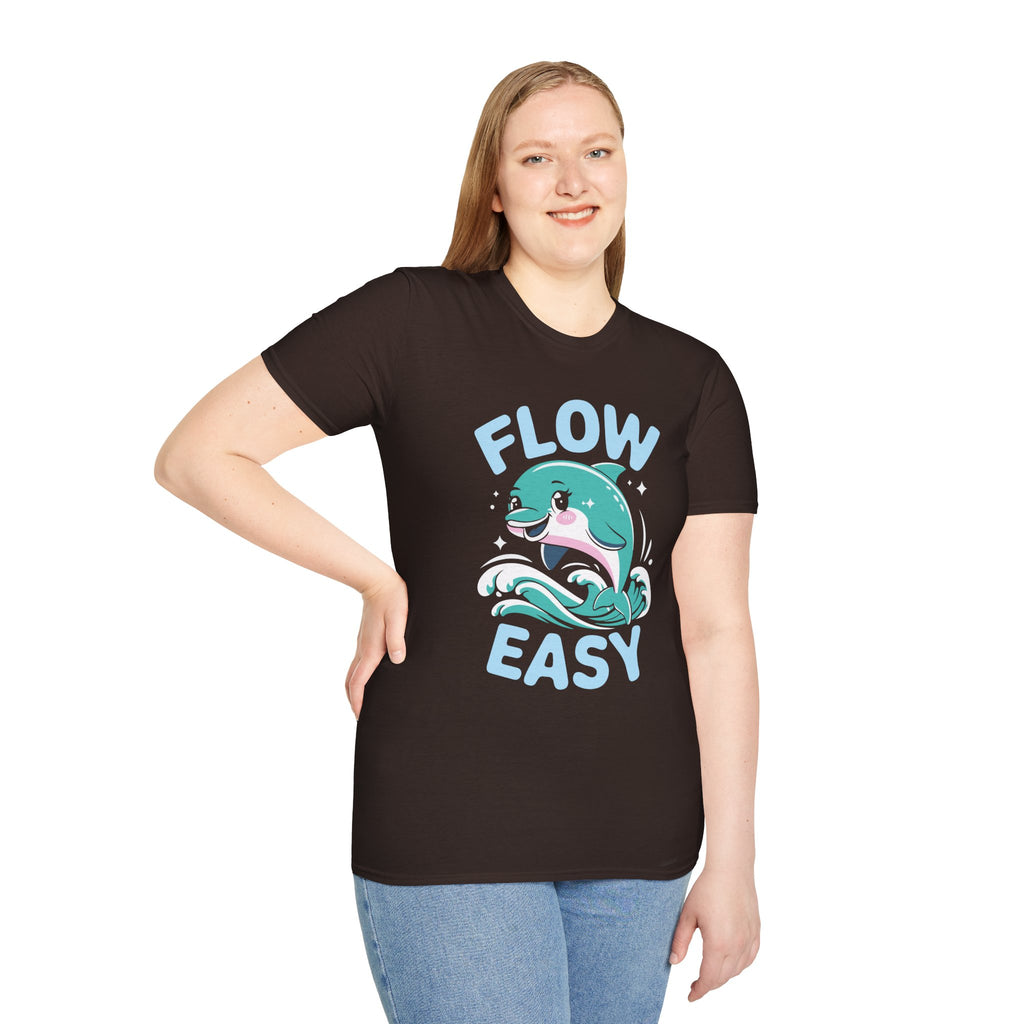 Flow Easy Dolphin T-Shirt — Cute Sea Life Graphic Tee