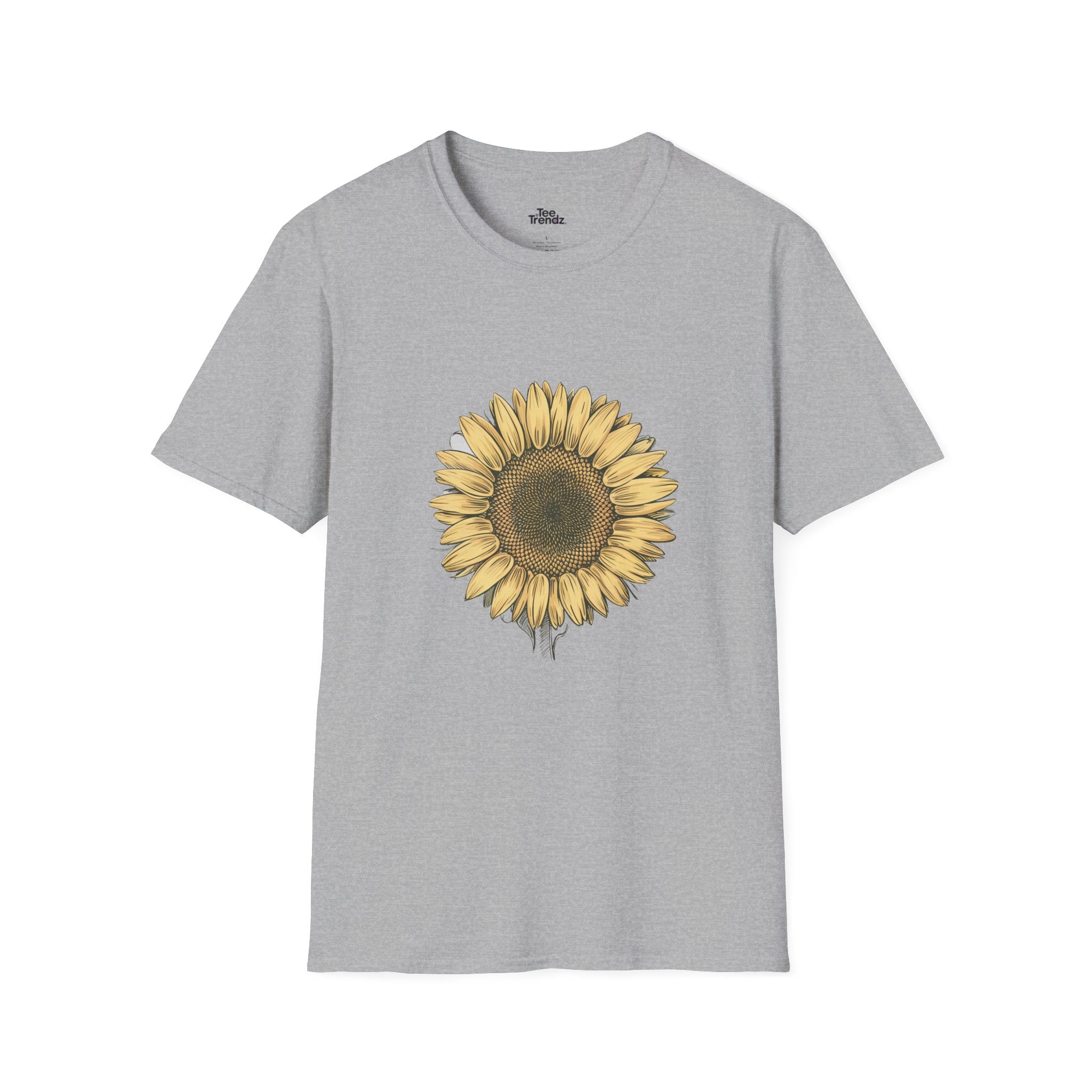 Sunflower Graphic T‑Shirt — Vintage Botanical Floral Tee