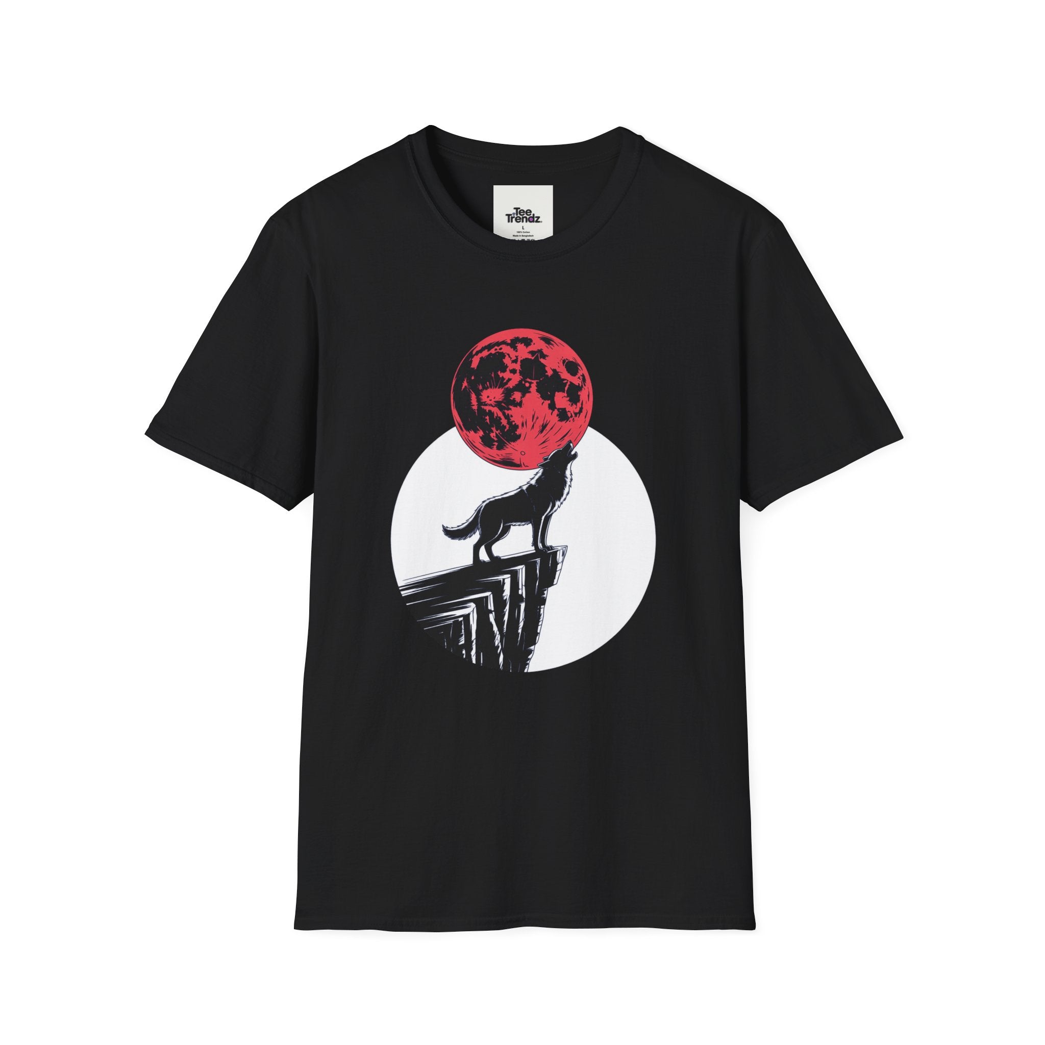 Wolf Howl T-Shirt — Red Moon Graphic Tee