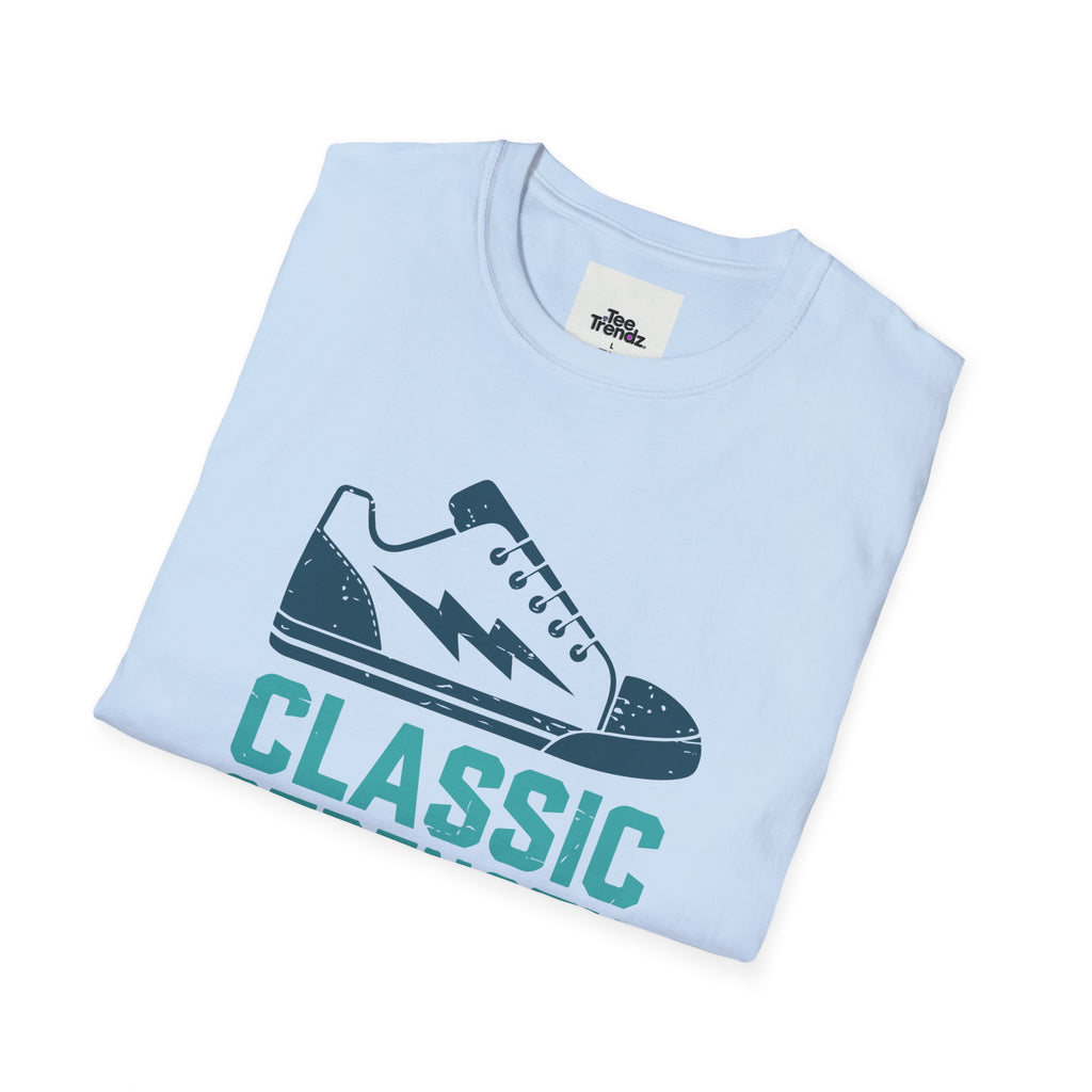 Classic Strength Sneaker T-Shirt — Retro Athletic Tee with 'Classic Strength' Design