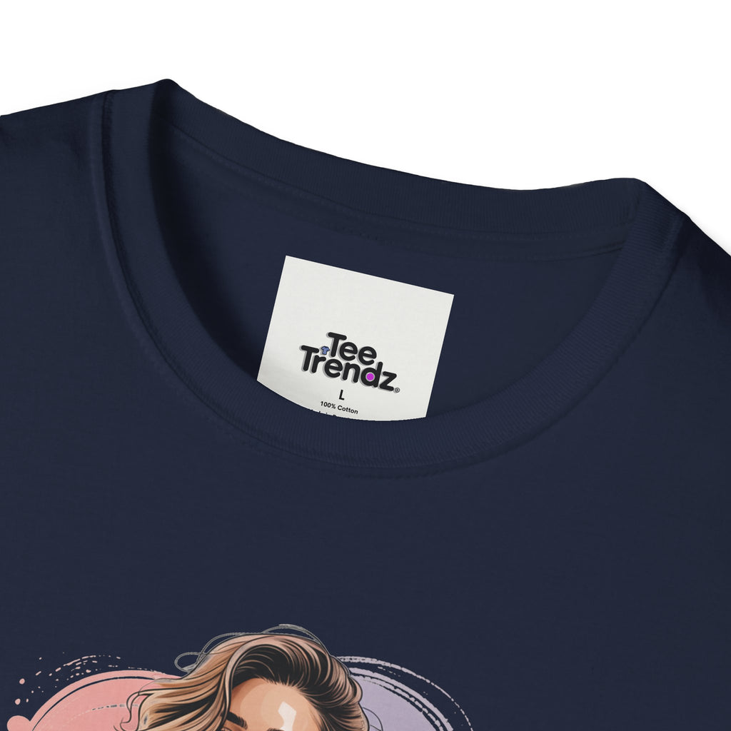 Personalized Portrait T‑Shirt — Custom Name "Cierra Ortega" Tropical Palm Graphic