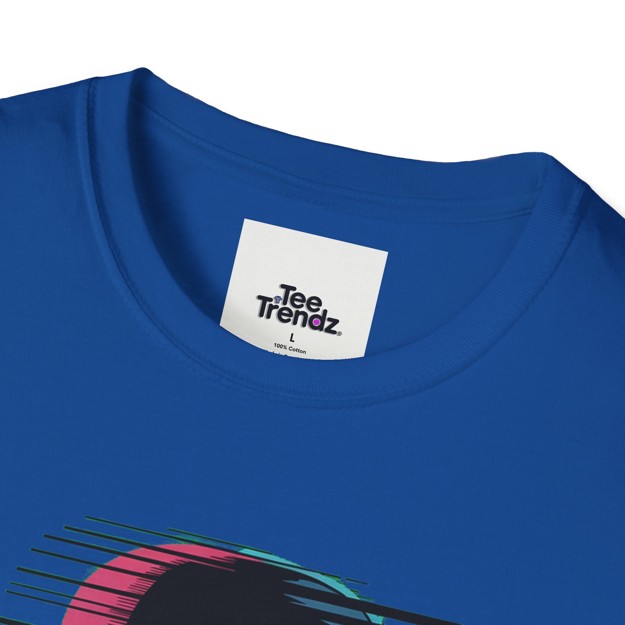 Glitch Kid Graphic T-Shirt — Retro Neon Horror Cute Tee