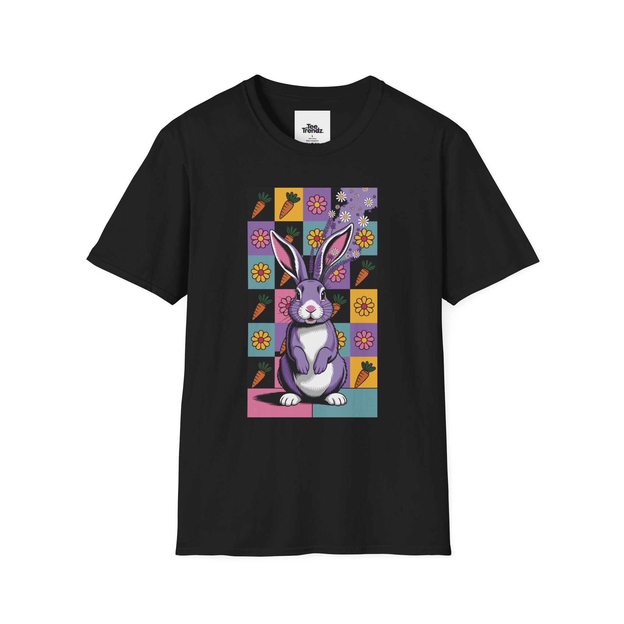 Easter Purple Bunny Art T-Shirt