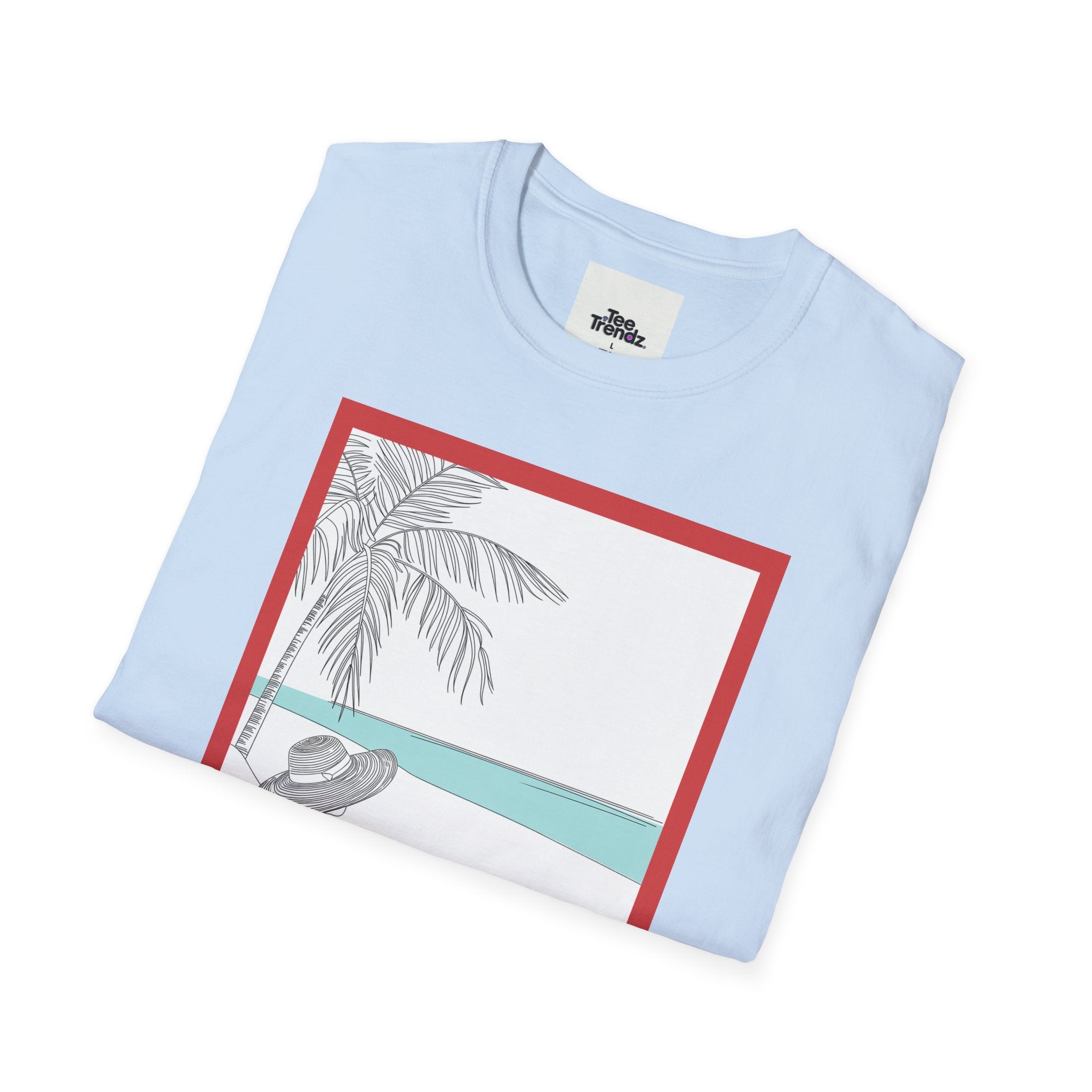 Summer Beach Graphic T-Shirt — 'SUMMER' Retro Palm & Relaxation Design