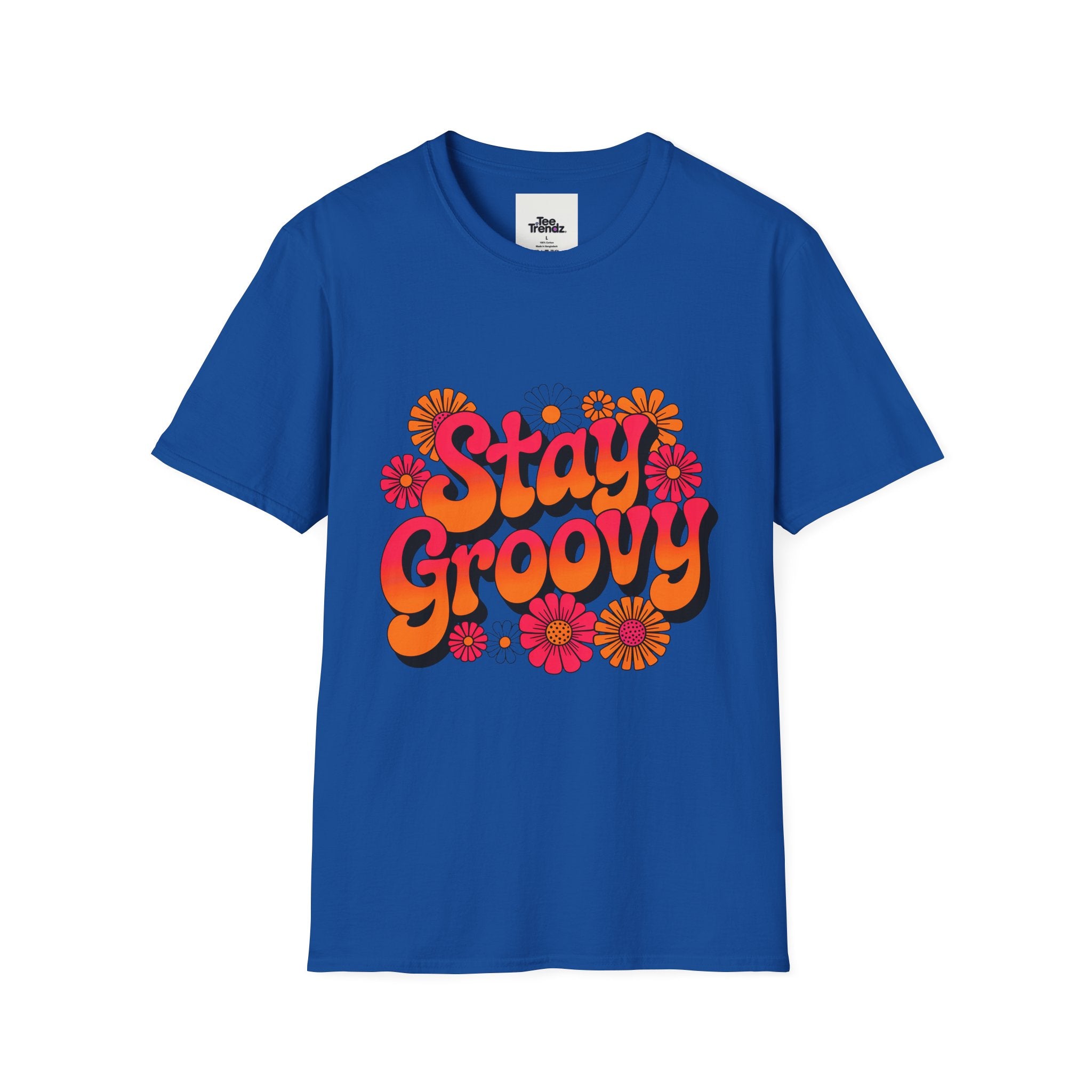 Stay Groovy T-Shirt — Retro 70s Floral Graphic Tee