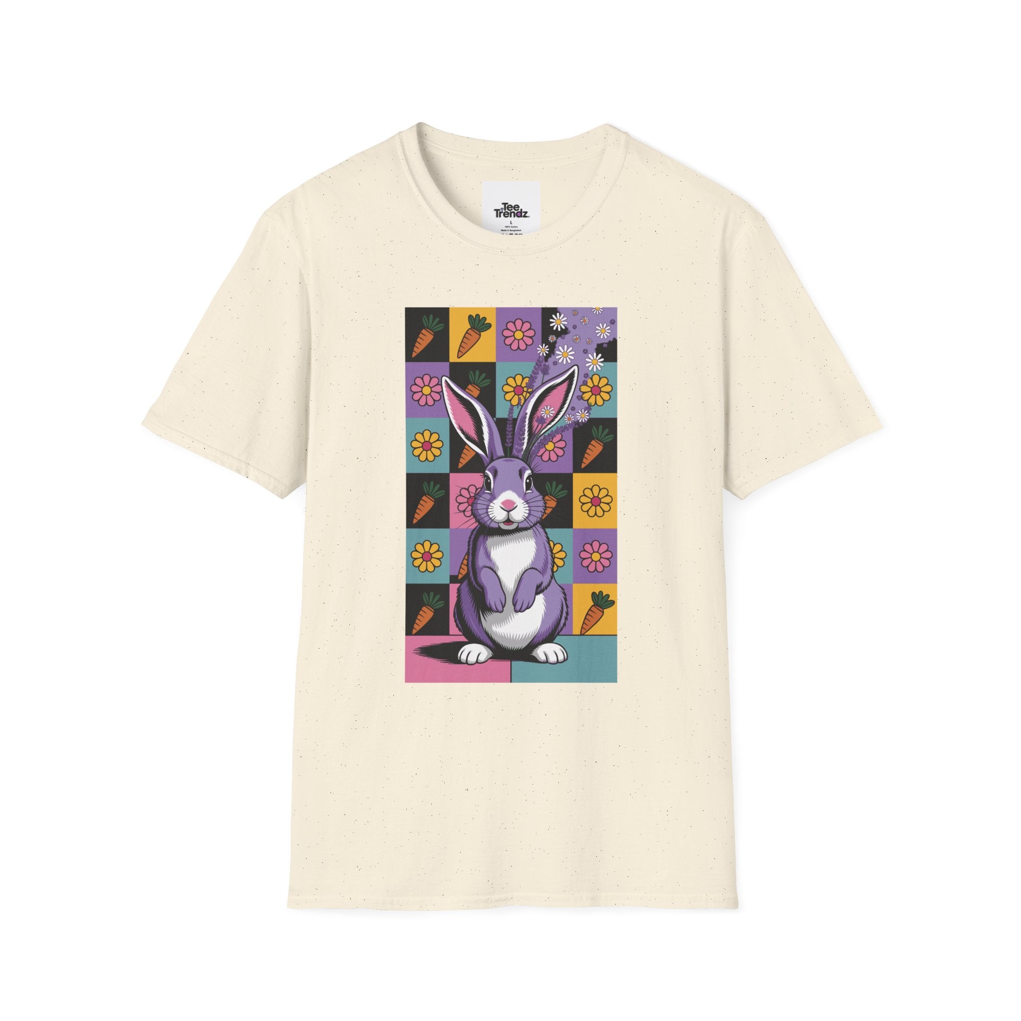 Easter Purple Bunny Art T-Shirt