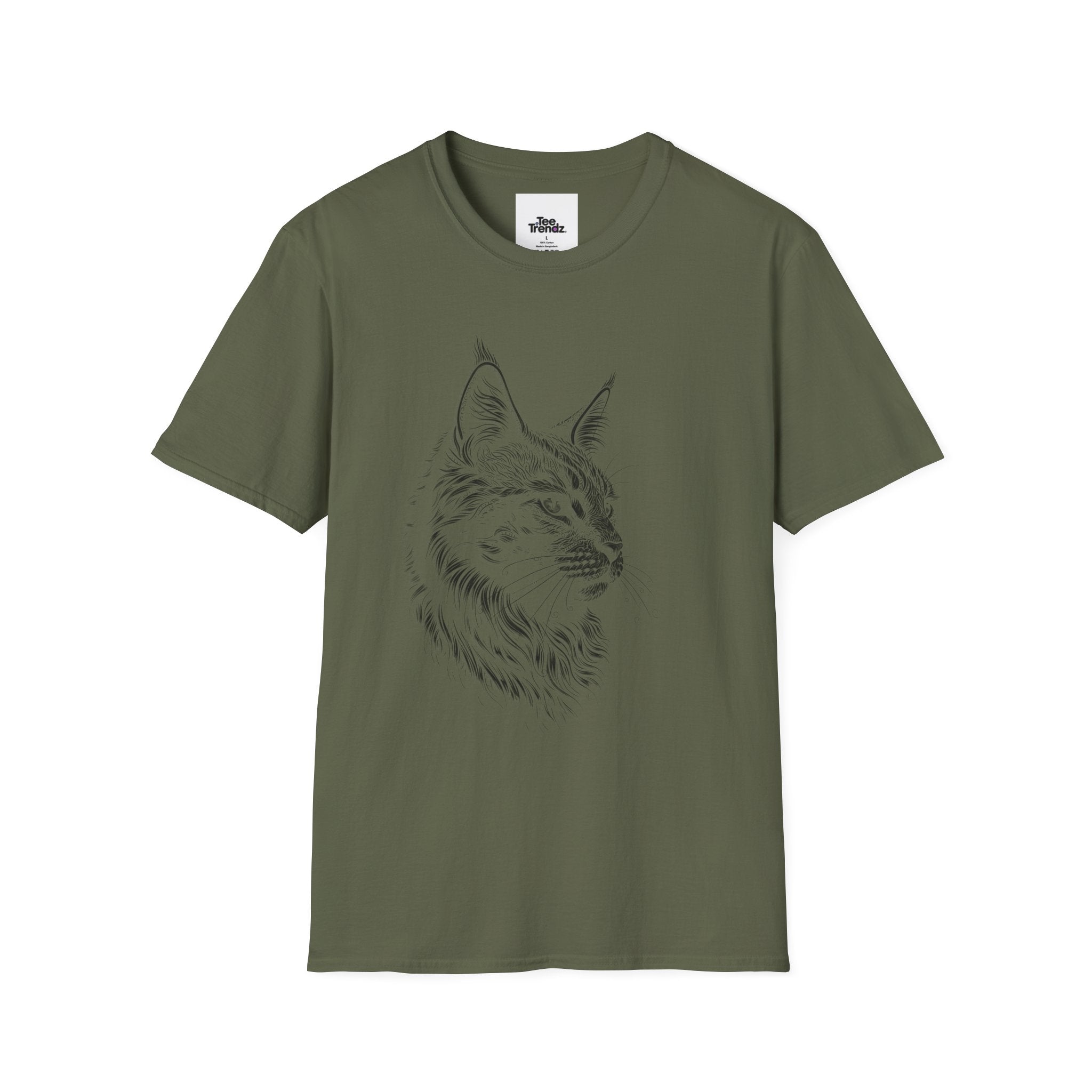 Lynx Sketch T-Shirt — Minimal Wildlife Illustration Tee
