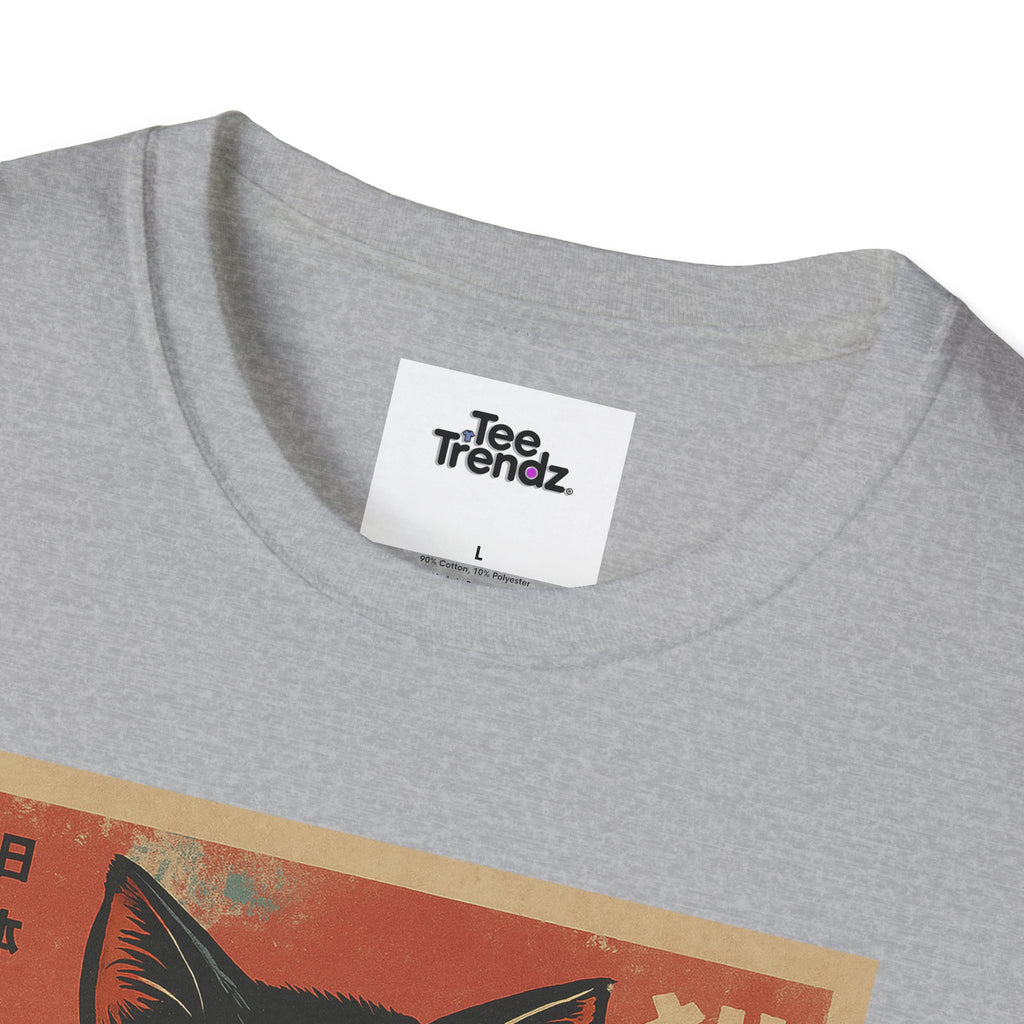 Cat Ramen T-Shirt — Vintage Japanese Neko Bowl Graphic Tee