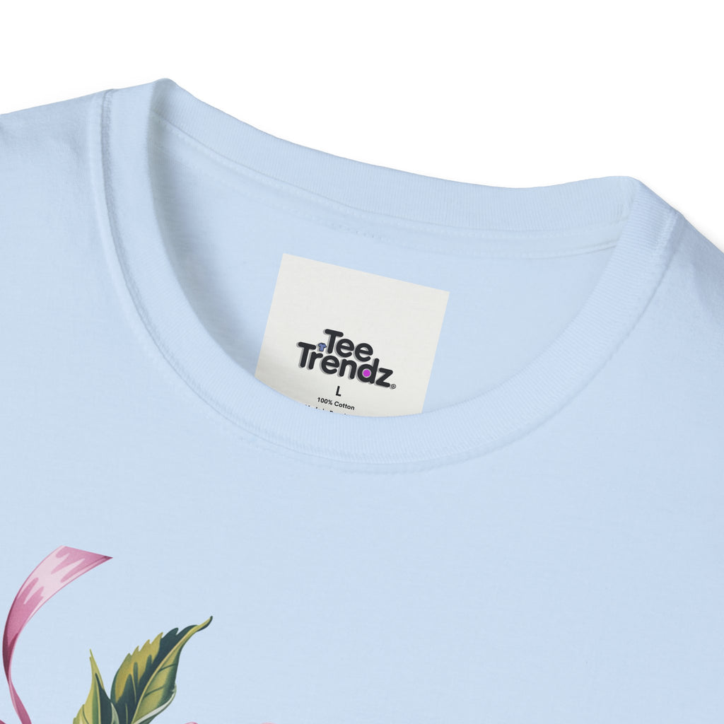Happy Birthday Floral T-Shirt — Pink Blossom Birthday Tee