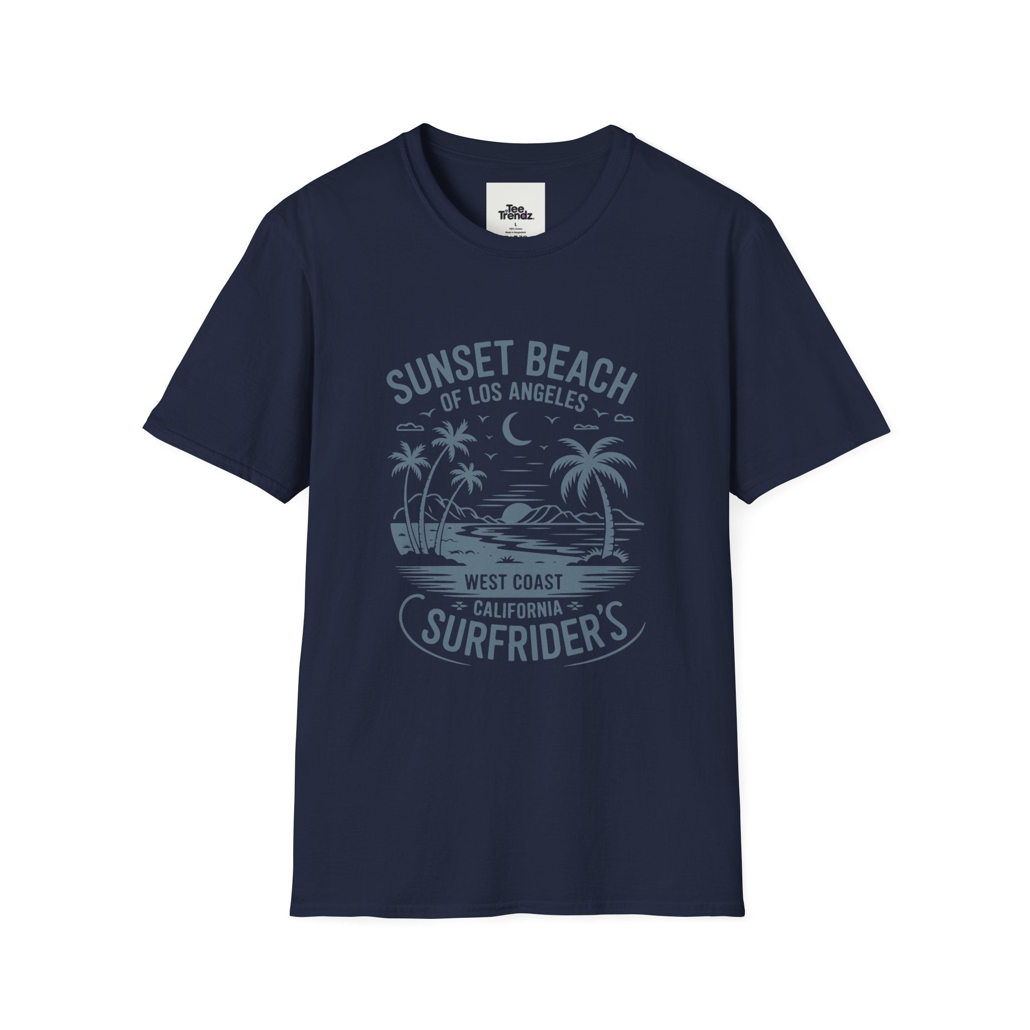 Sunset Beach Surfrider T-Shirt — West Coast California Surf Tee