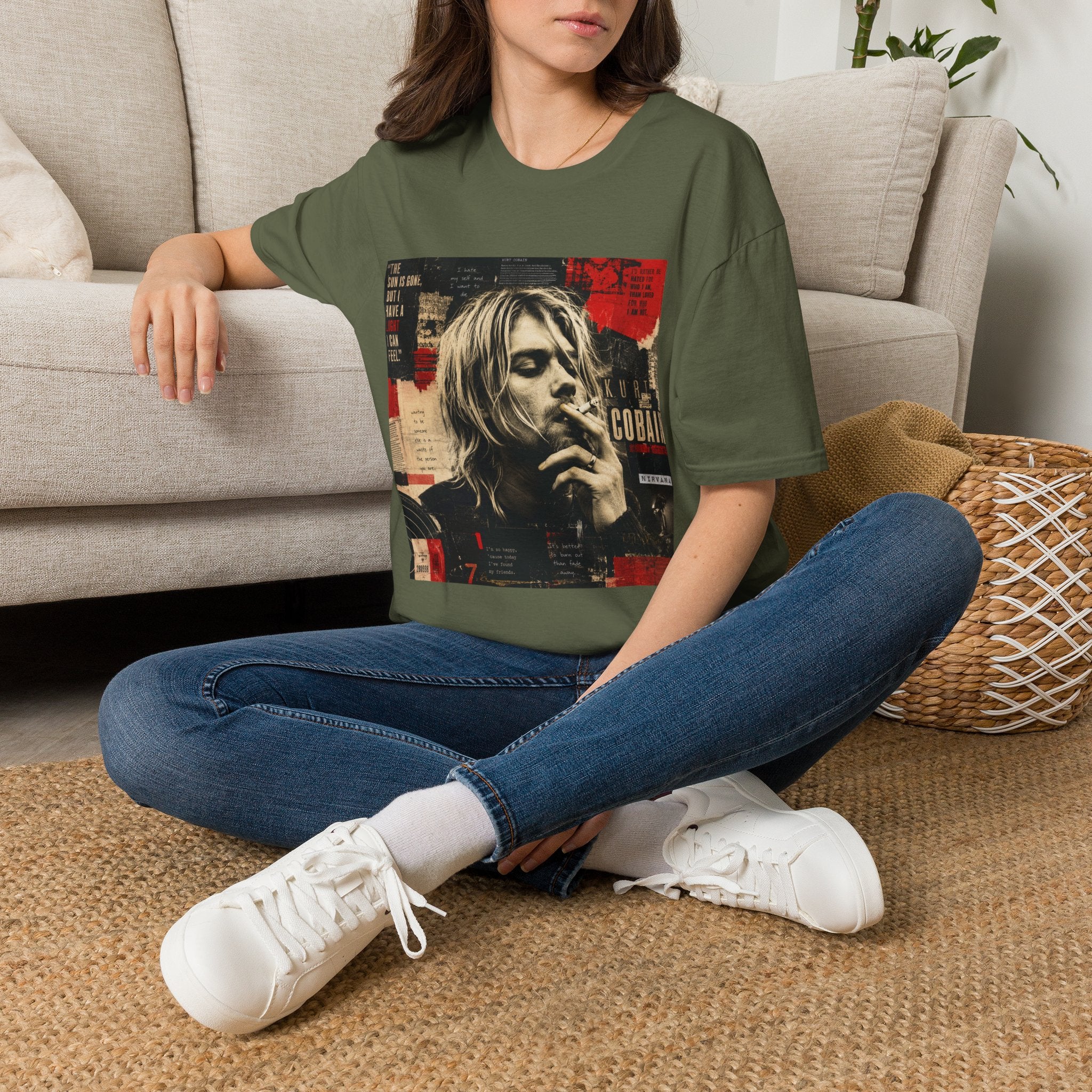Vintage Grunge Band Portrait T-Shirt