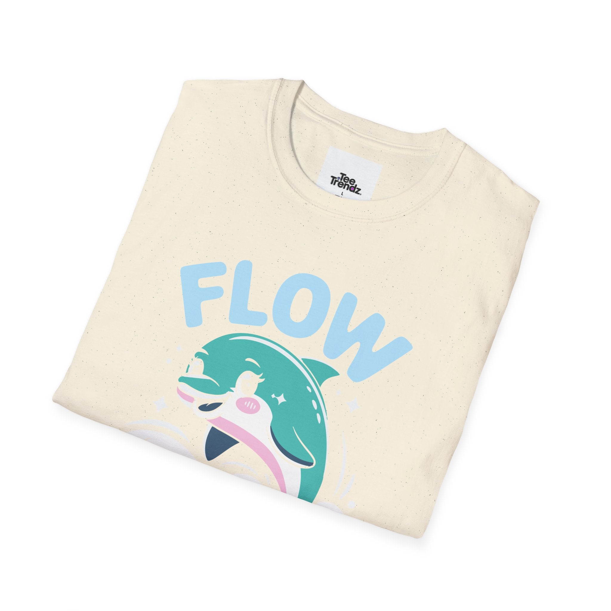 Flow Easy Dolphin T-Shirt — Cute Sea Life Graphic Tee