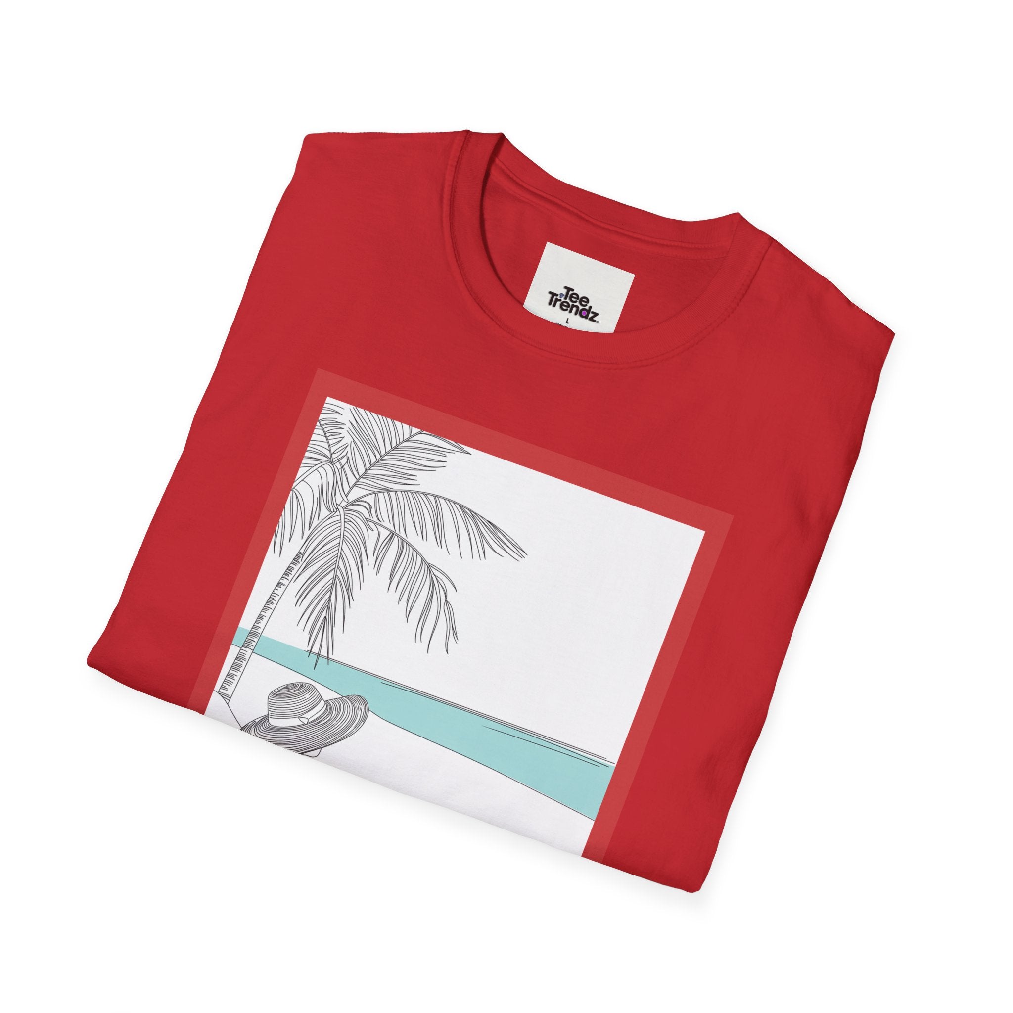 Summer Beach Graphic T-Shirt — 'SUMMER' Retro Palm & Relaxation Design