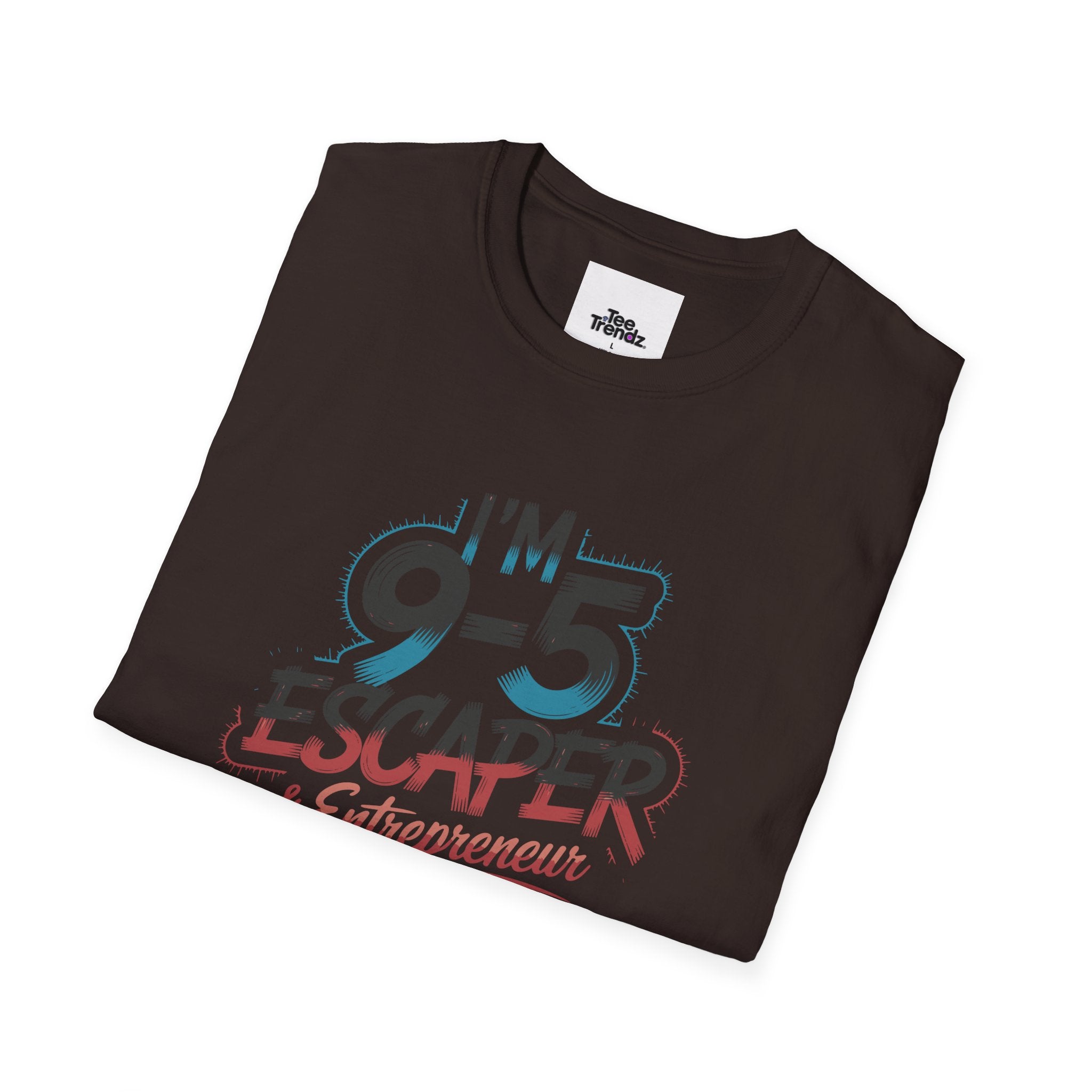 T-Shirt — "I'm a 9-5 Escaper & Entrepreneur" Retro Graphic Tee