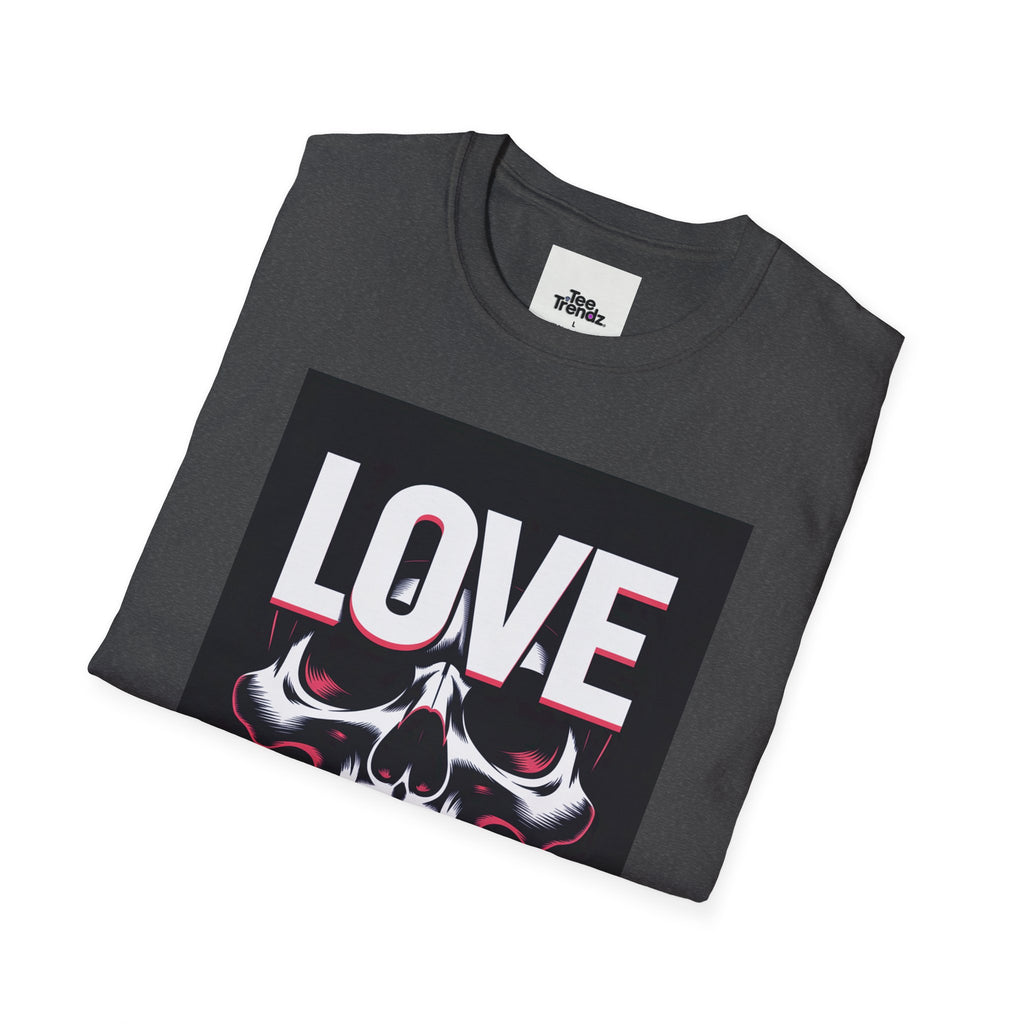 Love You Skull T-Shirt — Gothic Valentine Graphic Tee