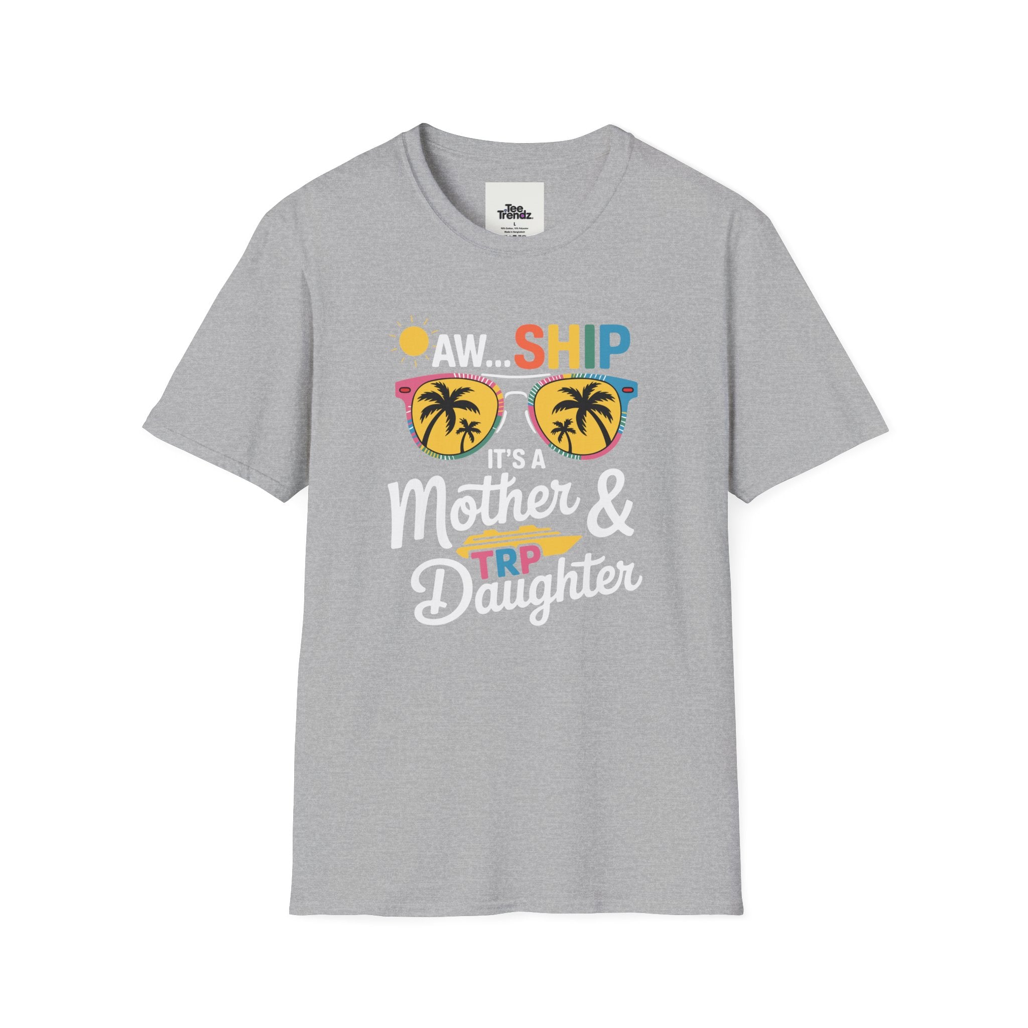 Mother & Daughter Trip T-Shirt – "Aw...Ship" Tropical Sunglasses Vacation Tee