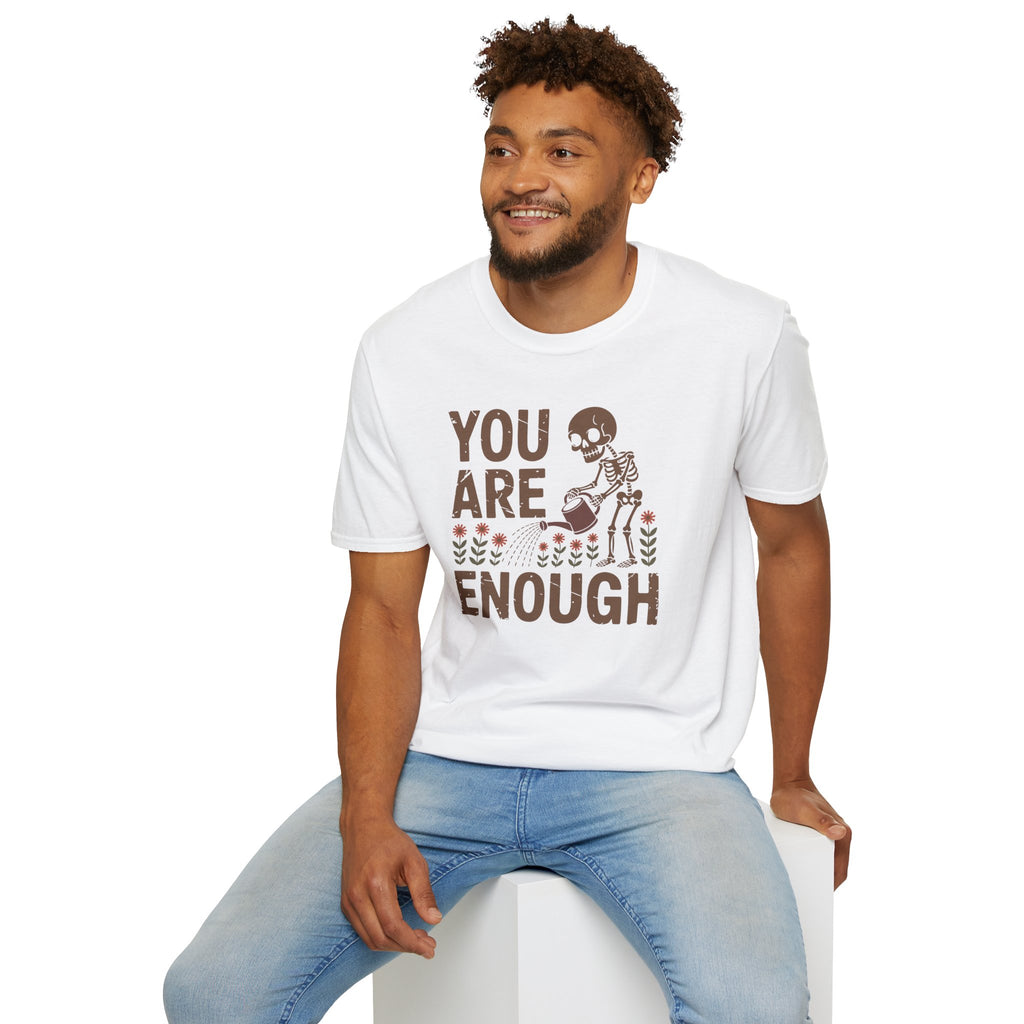 You Are Enough T-Shirt — Encouraging Floral Graphic Tee