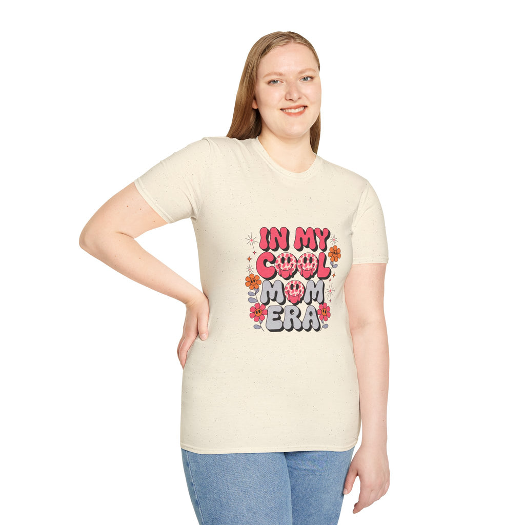 T-Shirt — "In My Cool Mom Era" Retro Floral Graphic Tee