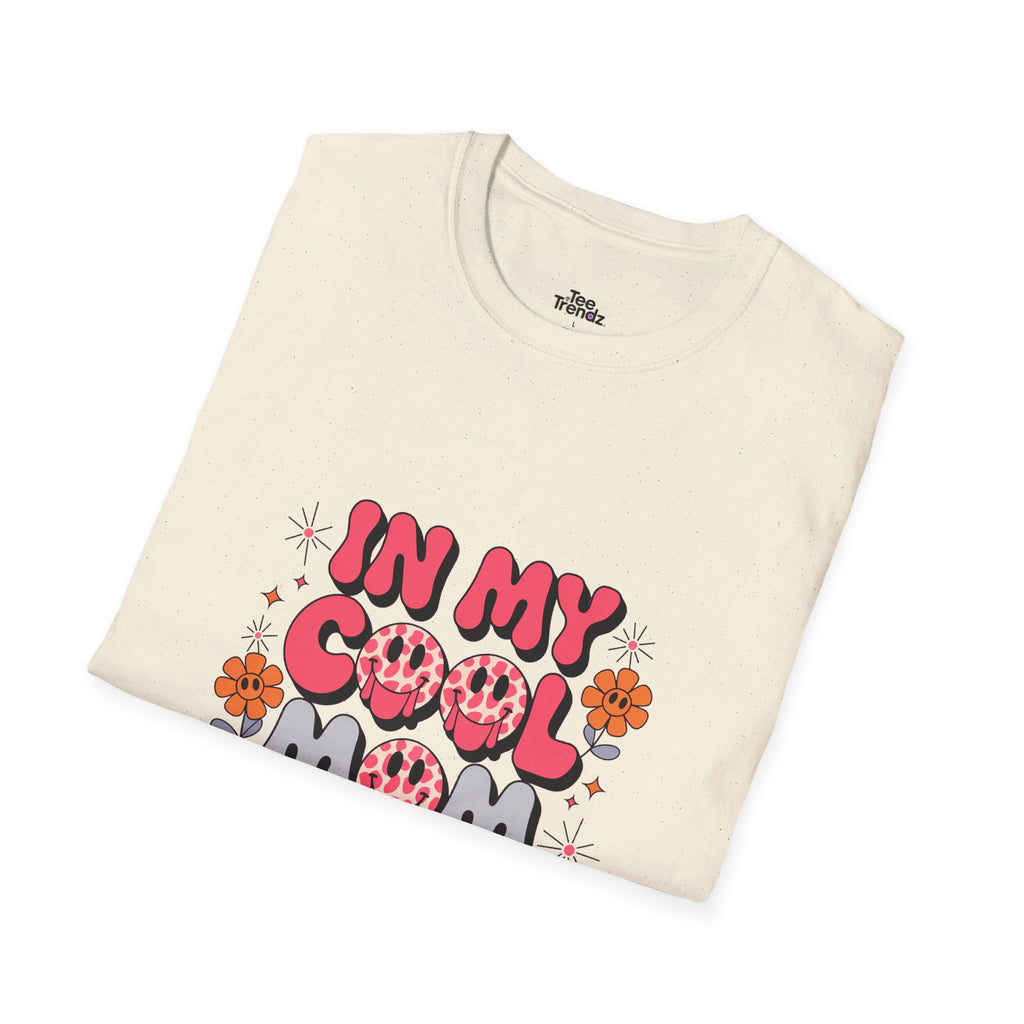 T-Shirt — "In My Cool Mom Era" Retro Floral Graphic Tee