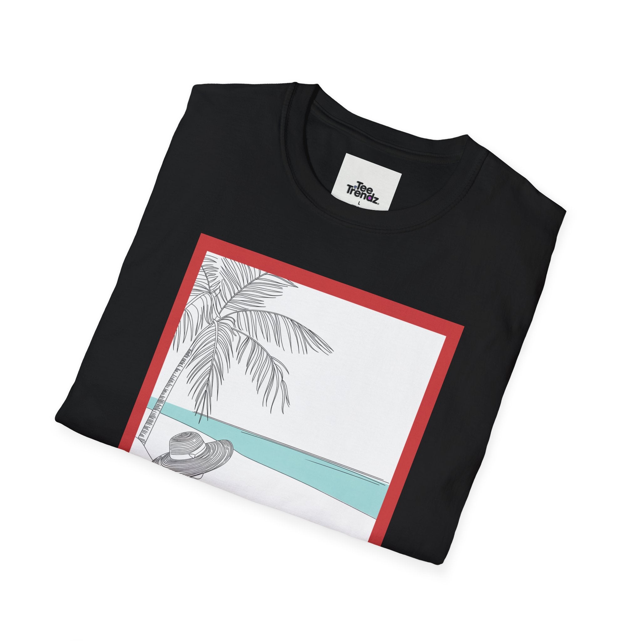 Summer Beach Graphic T-Shirt — 'SUMMER' Retro Palm & Relaxation Design