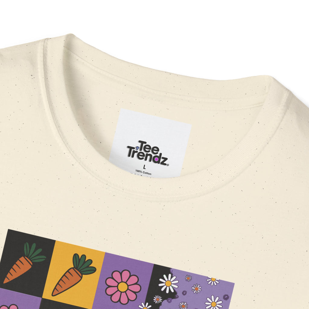 Easter Purple Bunny Art T-Shirt