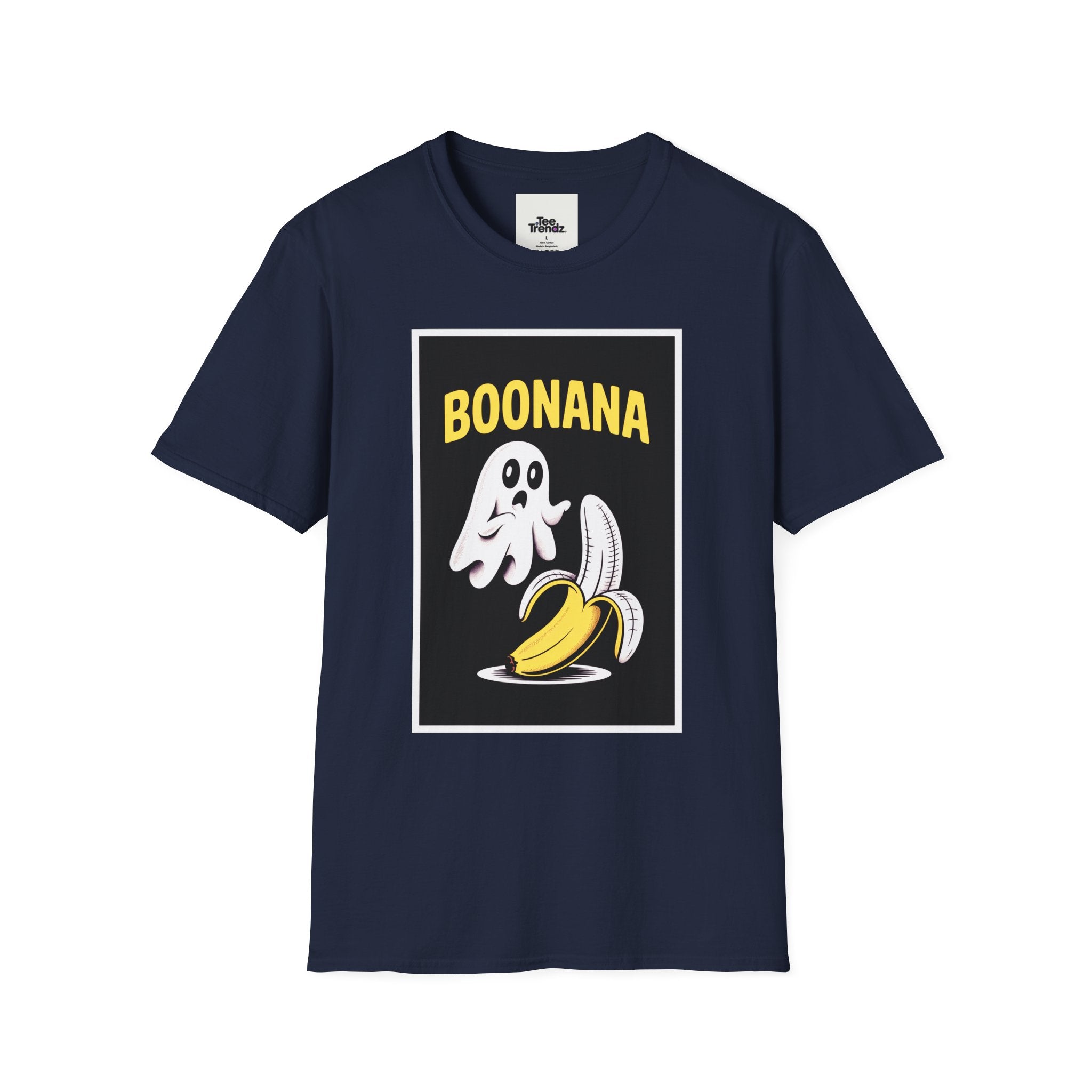 Boonana Ghost Banana Graphic T-Shirt — Funny Halloween Fruit Tee