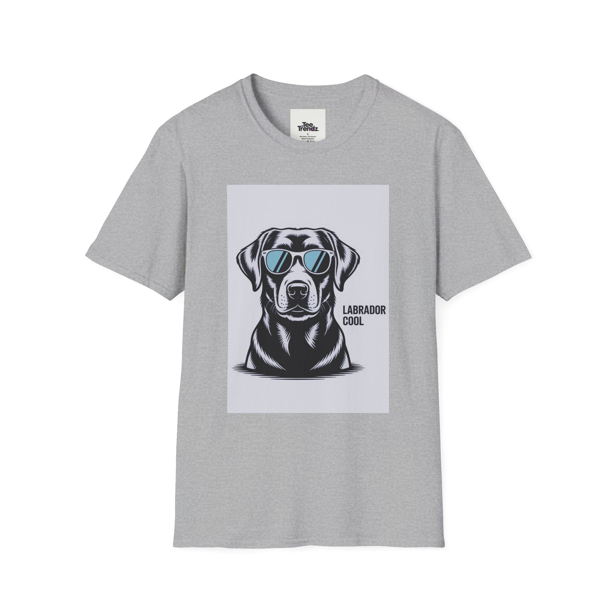 Labrador Cool T-Shirt — Black Lab with Sunglasses Graphic