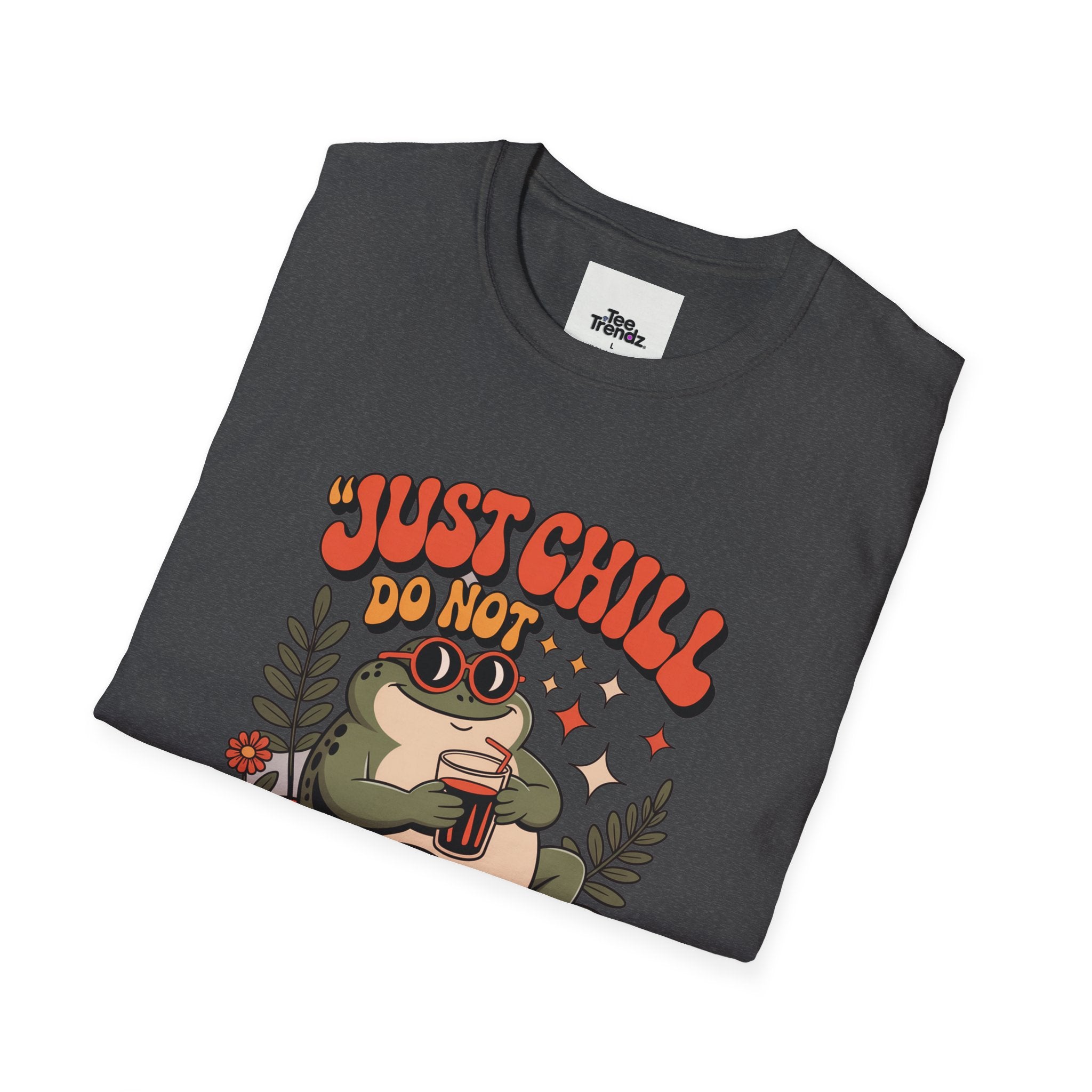 Just Chill Do Not Disturb T-Shirt — Relaxed Frog Graphic Tee
