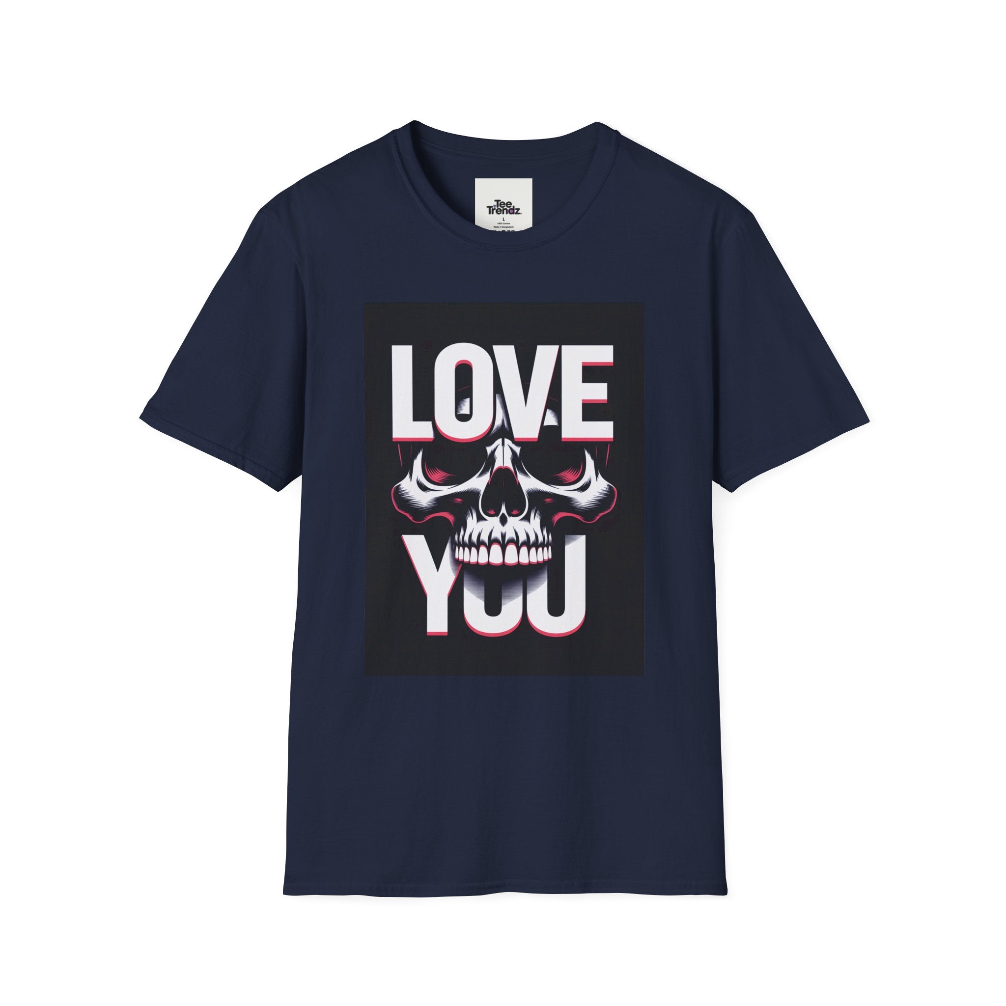 Love You Skull T-Shirt — Gothic Valentine Graphic Tee