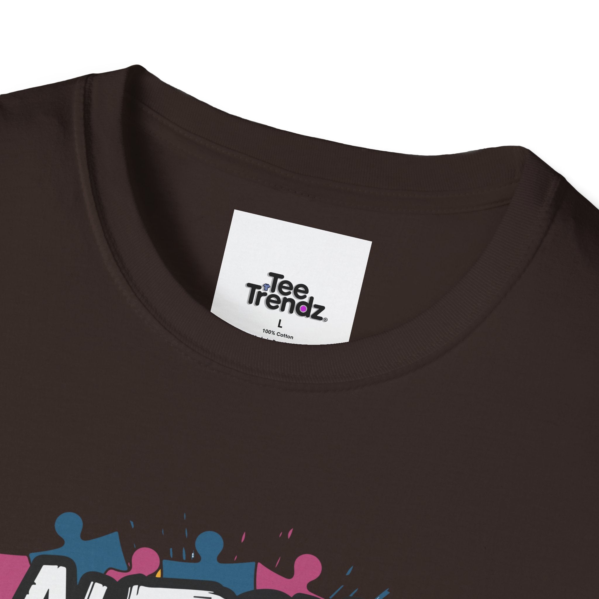 Autism Because Normal Is Boring T-Shirt — Colorful Puzzle Piece Awareness Tee