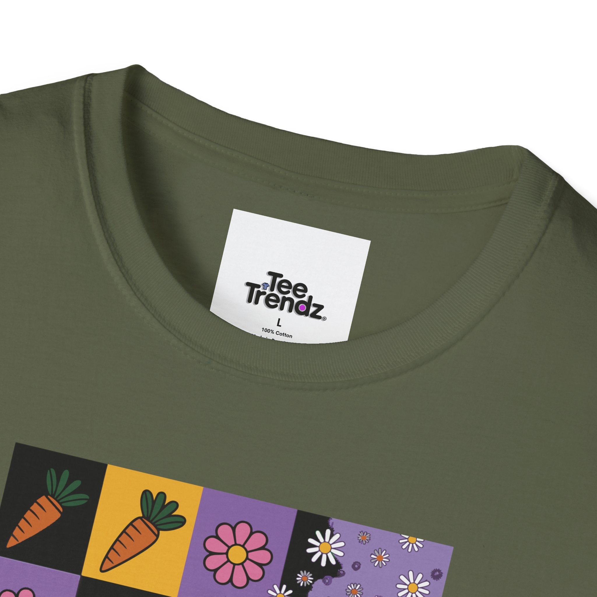 Easter Purple Bunny Art T-Shirt