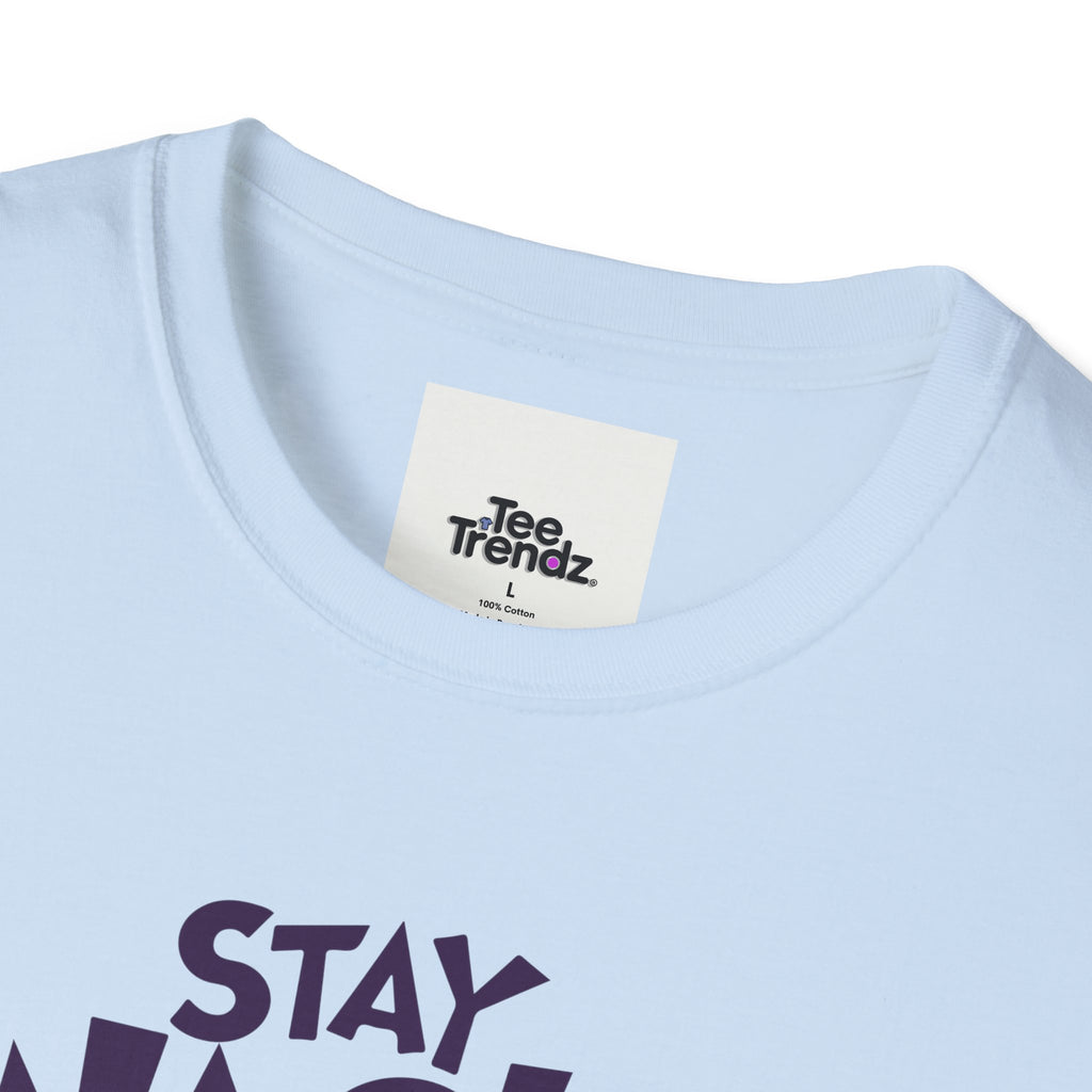 Stay Wacky Bruh T-Shirt — Funny Blue Fuzzy Monster Graphic Tee