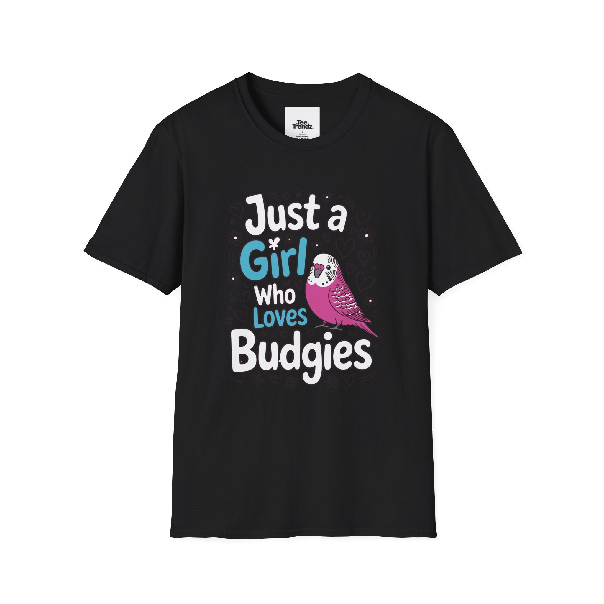 Just a Girl Who Loves Budgies T-Shirt – Cute Budgie Parakeet Tee for Bird Lovers