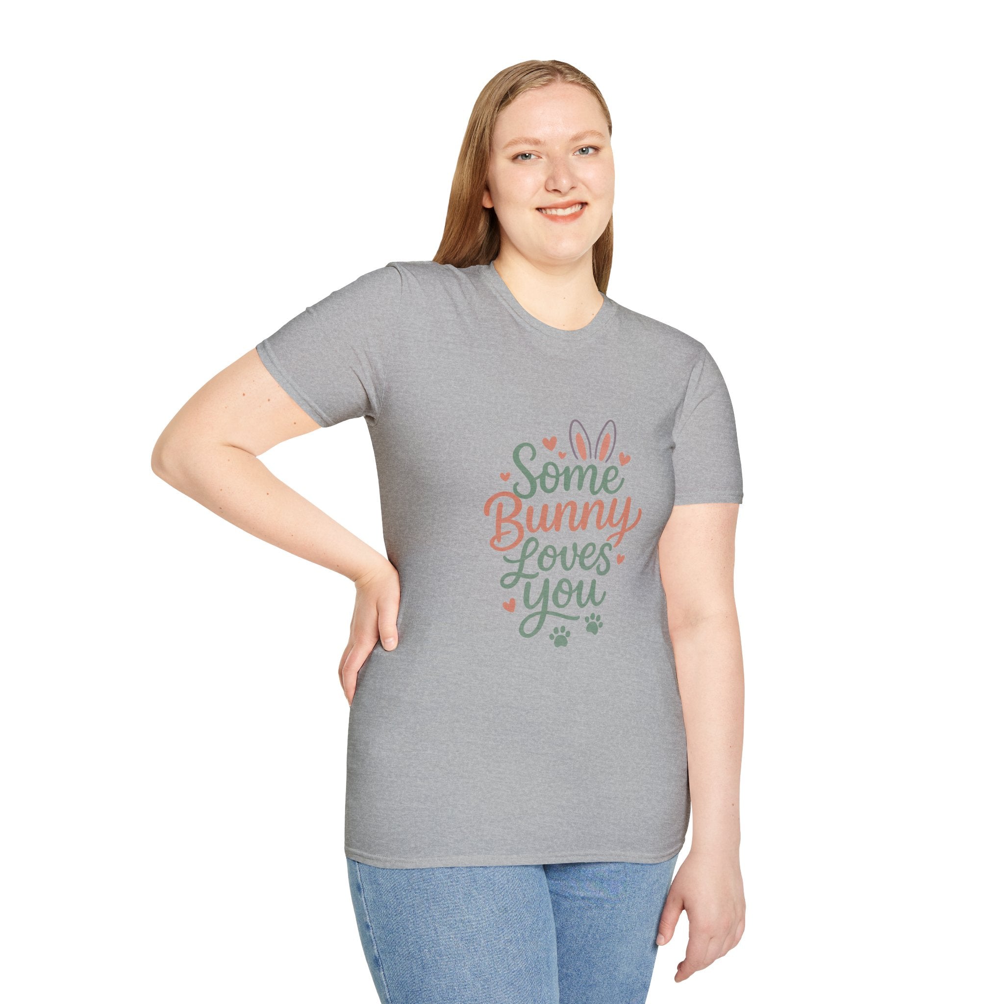 Some Bunny Loves You T-Shirt — Cute Easter Bunny Paw Print Tee