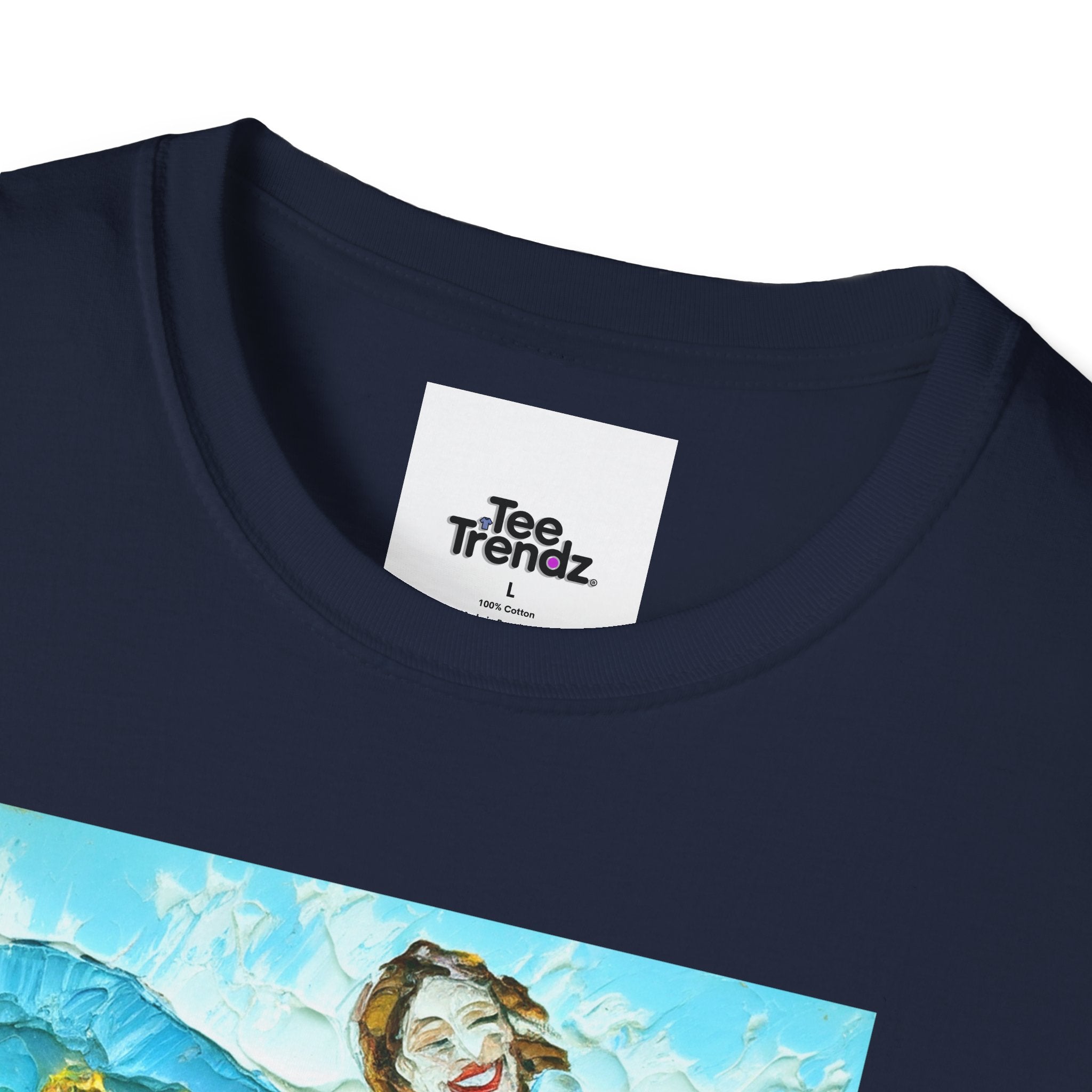 Sunflower Field Dress T-Shirt — Whimsical Girl & Dog Art Tee