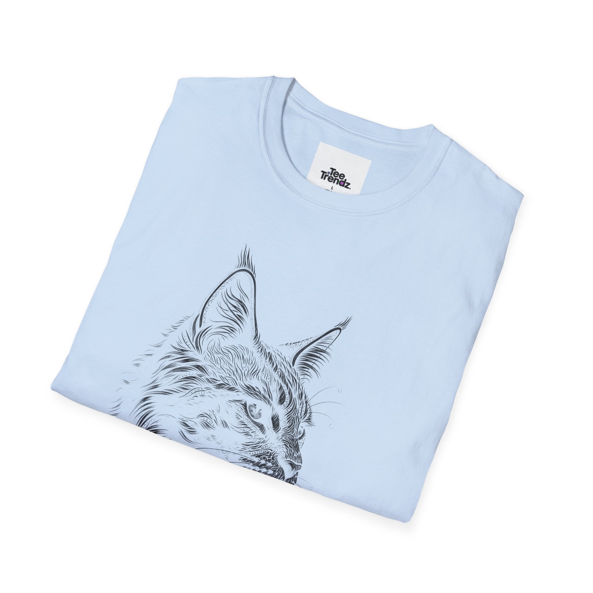 Lynx Sketch T-Shirt — Minimal Wildlife Illustration Tee