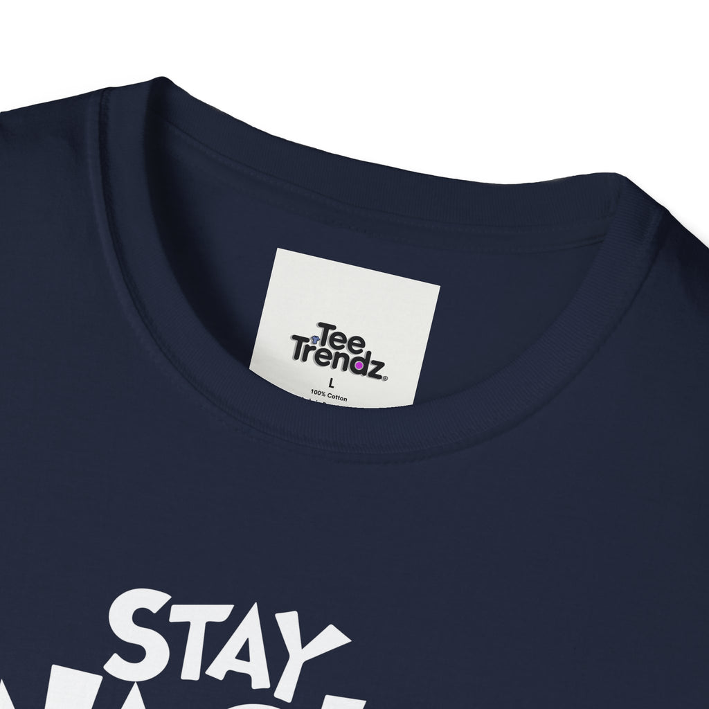 Stay Wacky Bruh T-Shirt — Funny Blue Fuzzy Monster Graphic Tee