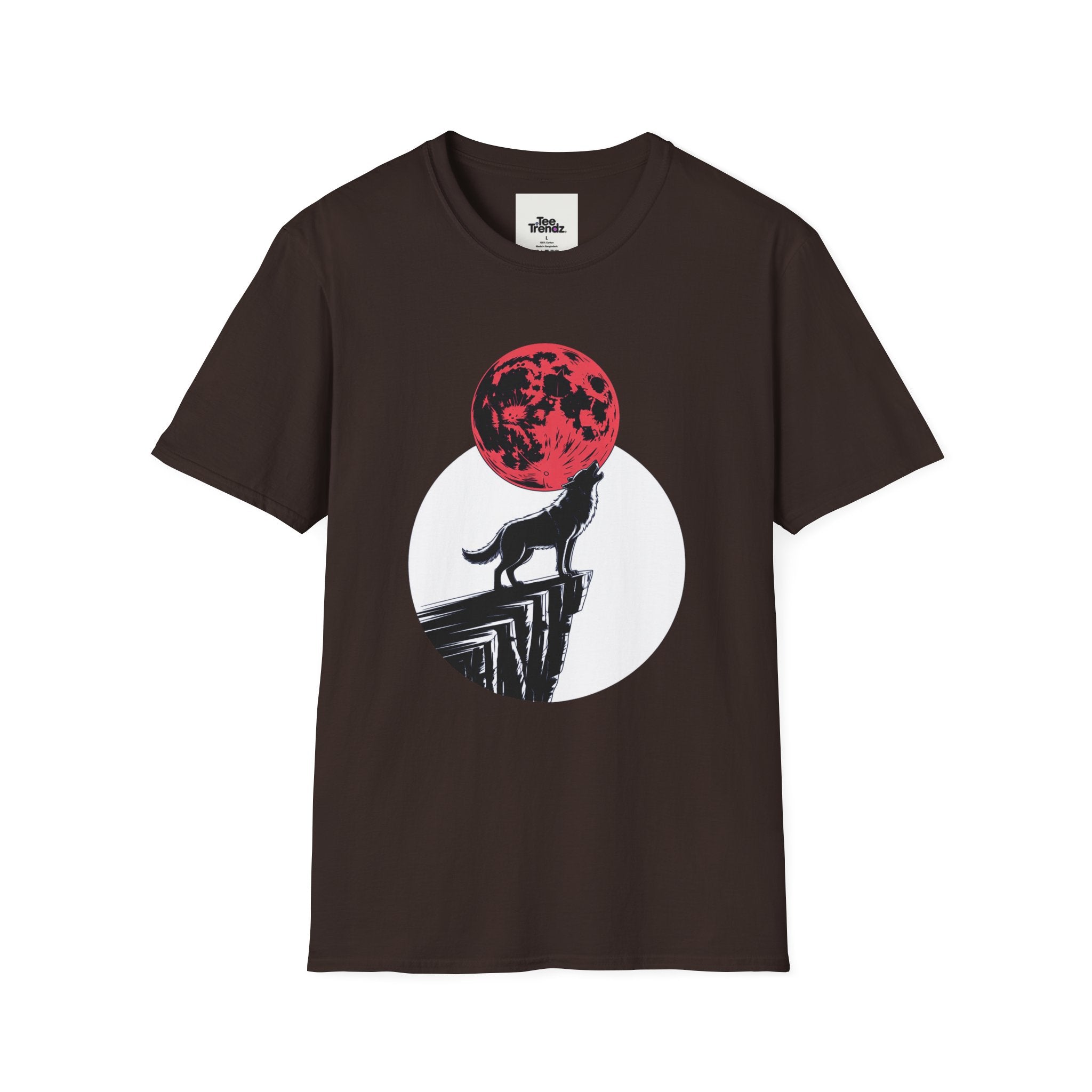 Wolf Howl T-Shirt — Red Moon Graphic Tee