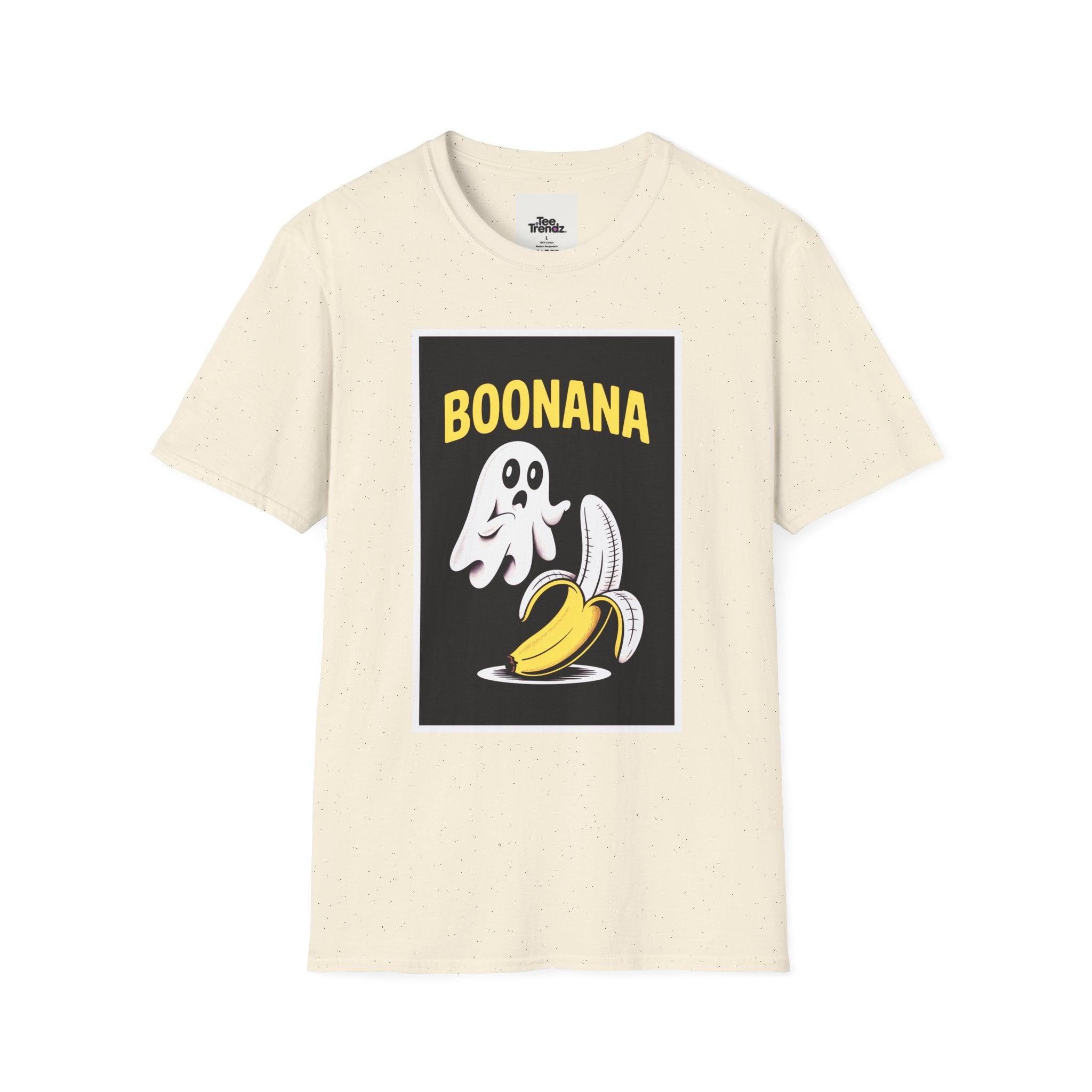 Boonana Ghost Banana Graphic T-Shirt — Funny Halloween Fruit Tee