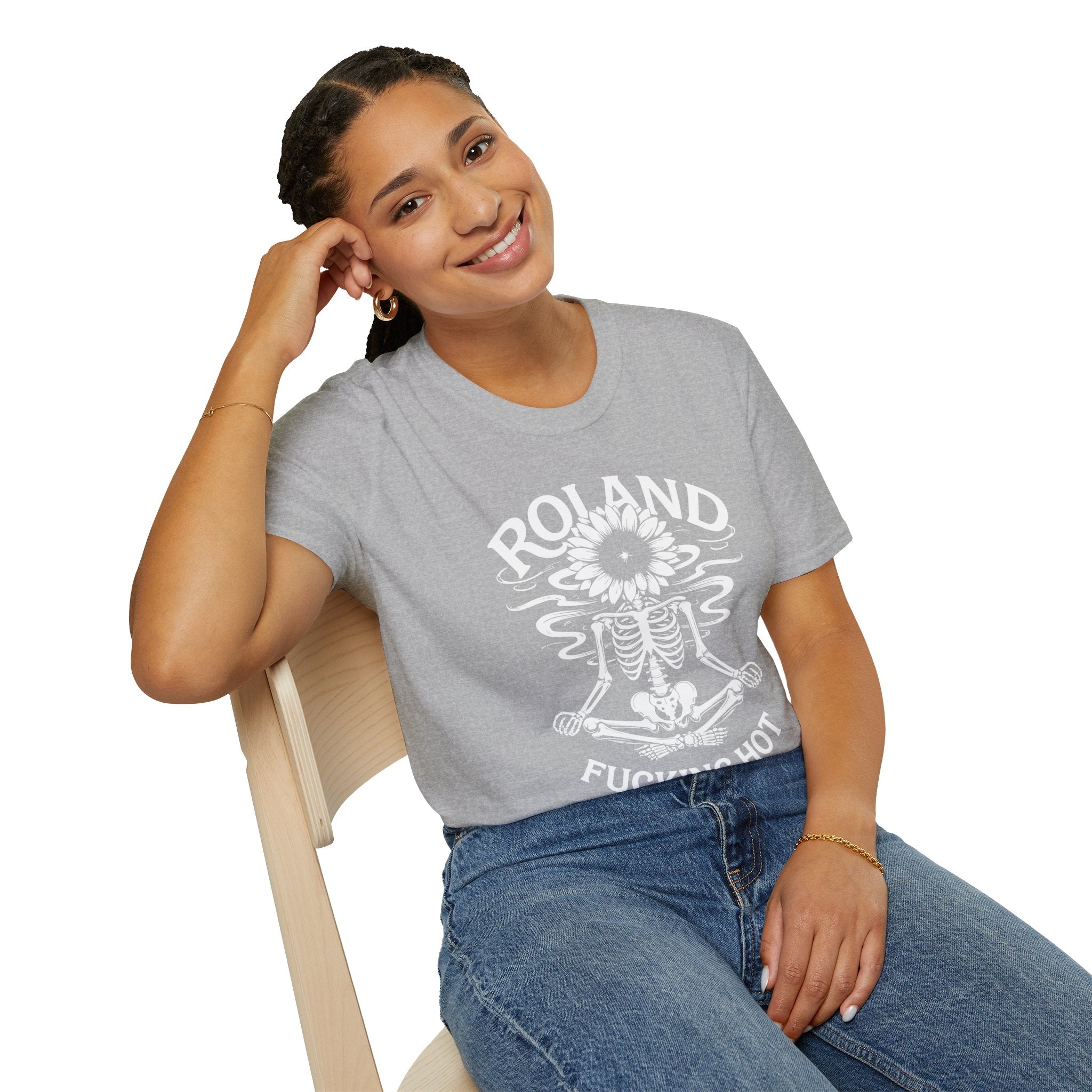Roland “Fucking Hot” Graphic T-Shirt — Skeleton Sunband Tee